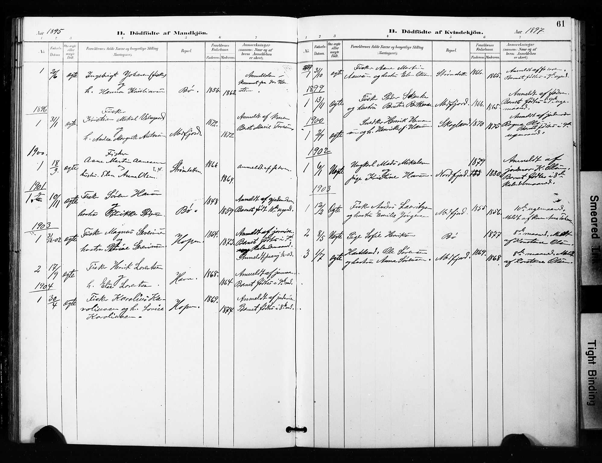 Berg sokneprestkontor, AV/SATØ-S-1318/G/Ga/Gaa/L0005kirke: Ministerialbok nr. 5, 1894-1905, s. 61