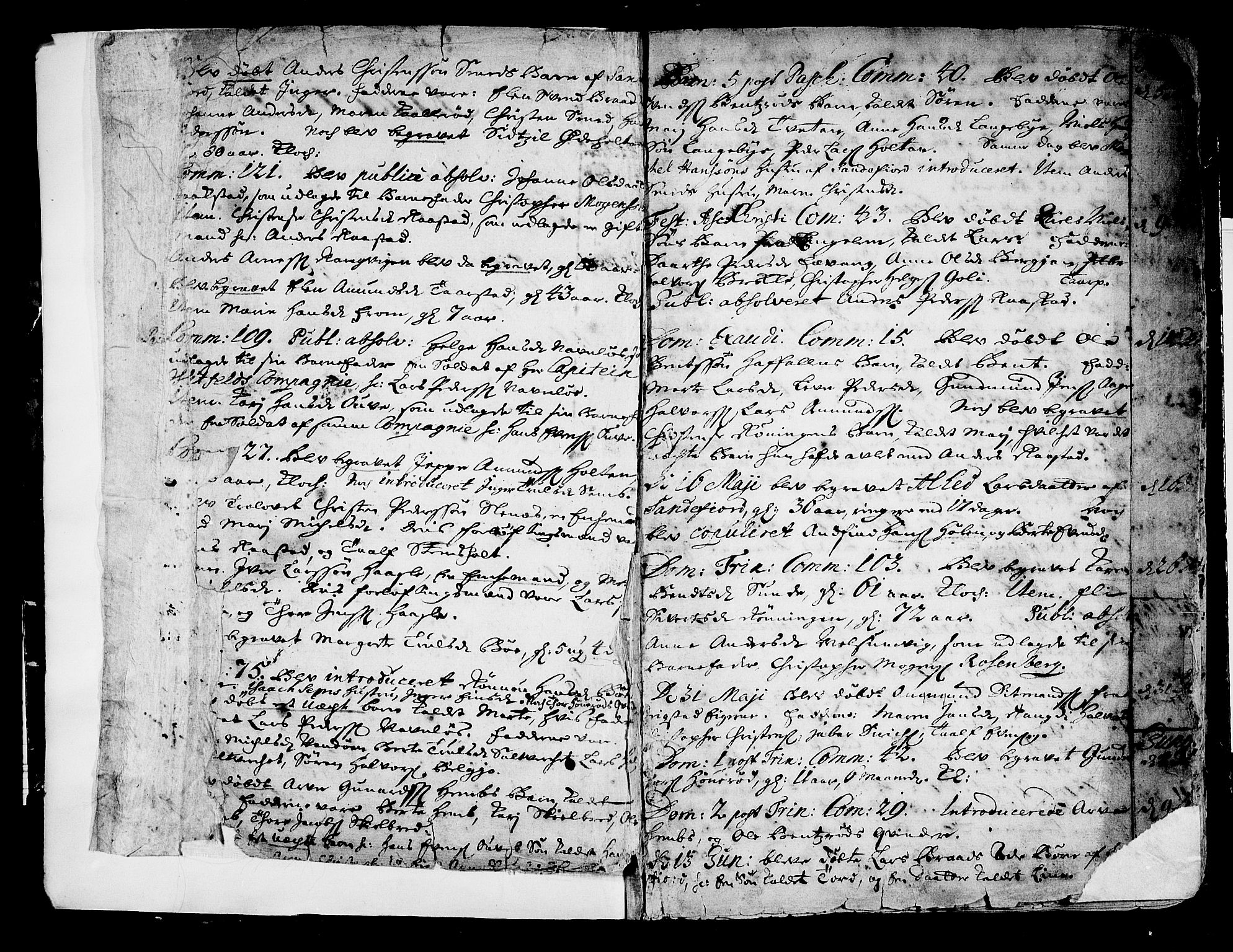 Sandar kirkebøker, AV/SAKO-A-243/F/Fa/L0001: Ministerialbok nr. 1, 1709-1733