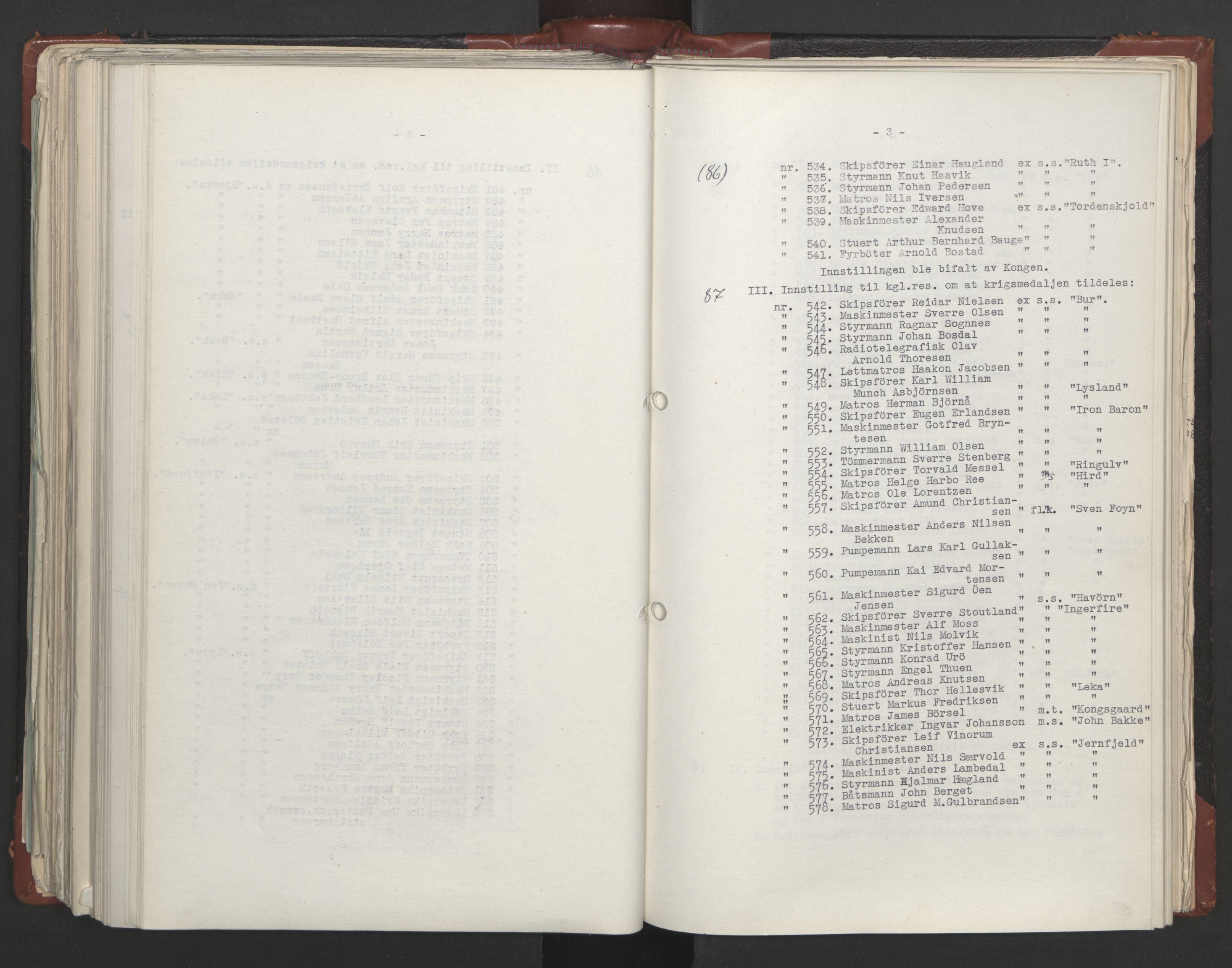 Statsrådssekretariatet, AV/RA-S-1001/A/Ac/L0122: Kgl. res. (9/4) 17/4 1940 -18/12 1942, 1940-1942, s. 294
