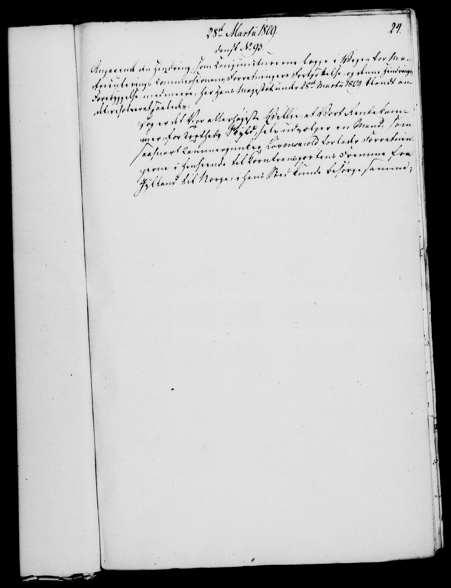 Rentekammeret, Kammerkanselliet, RA/EA-3111/G/Gf/Gfa/L0091: Norsk relasjons- og resolusjonsprotokoll (merket RK 52.91), 1809, s. 130