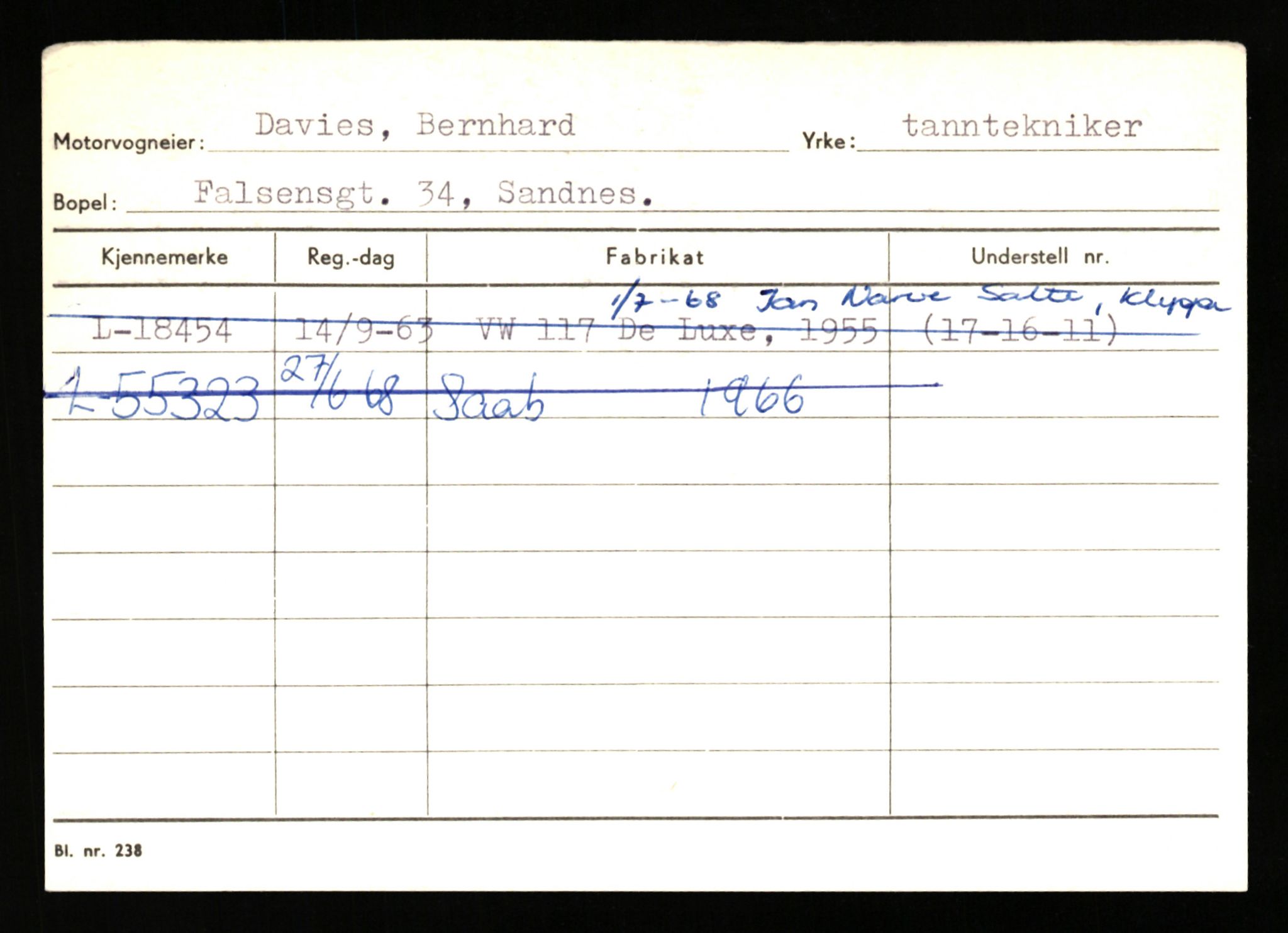 Stavanger trafikkstasjon, SAST/A-101942/0/H/L0006: Dalva - Egersund, 1930-1971, s. 333