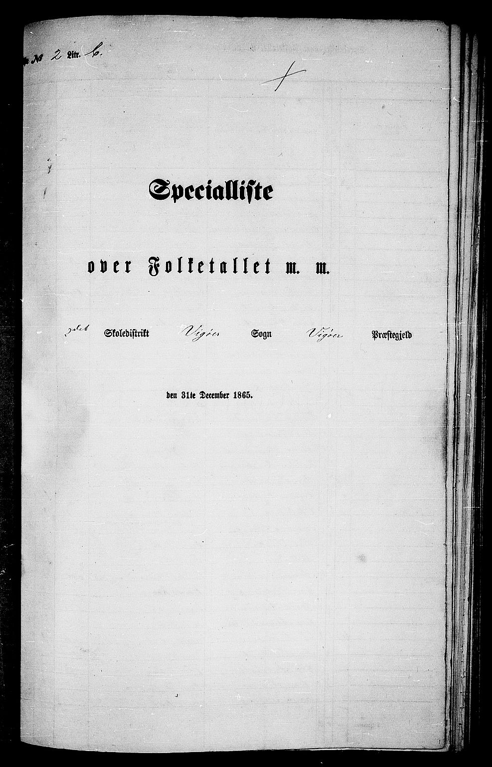 RA, Folketelling 1865 for 1238P Vikør prestegjeld, 1865, s. 32