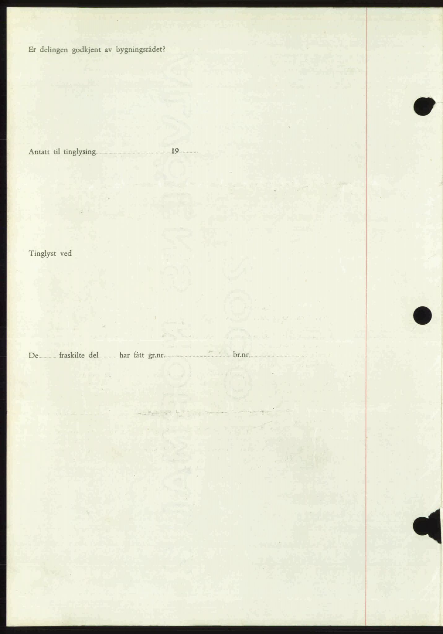 Toten tingrett, SAH/TING-006/H/Hb/Hbc/L0020: Pantebok nr. Hbc-20, 1948-1948, Dagboknr: 2549/1948