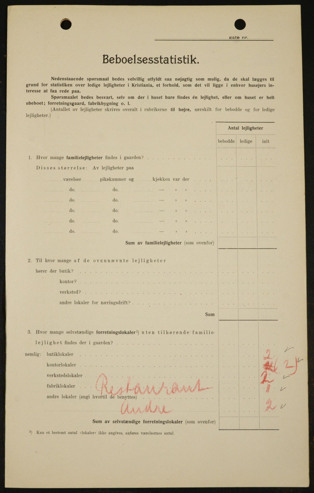 OBA, Kommunal folketelling 1.2.1909 for Kristiania kjøpstad, 1909, s. 116772