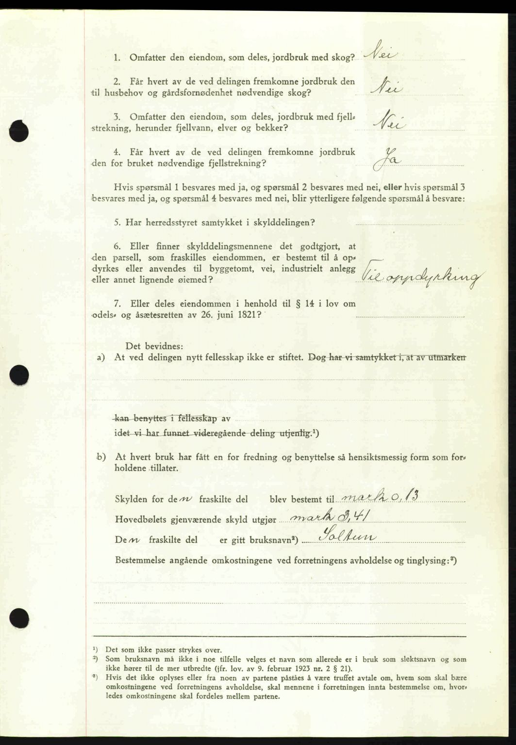 Romsdal sorenskriveri, AV/SAT-A-4149/1/2/2C: Pantebok nr. A12, 1942-1942, Dagboknr: 1285/1942