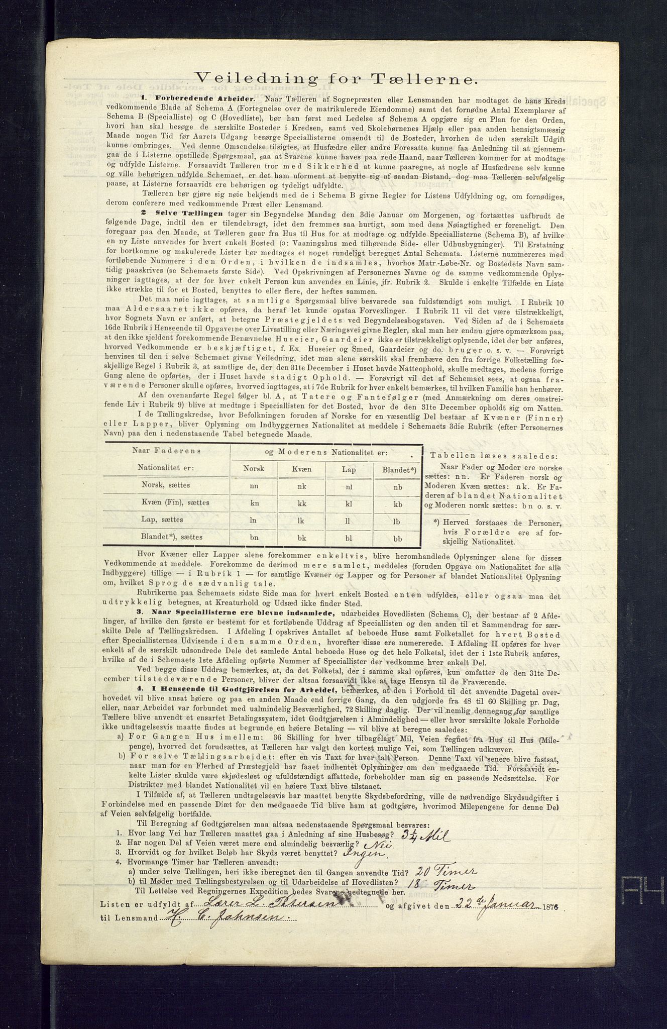 SAKO, Folketelling 1875 for 0725P Tjølling prestegjeld, 1875, s. 20