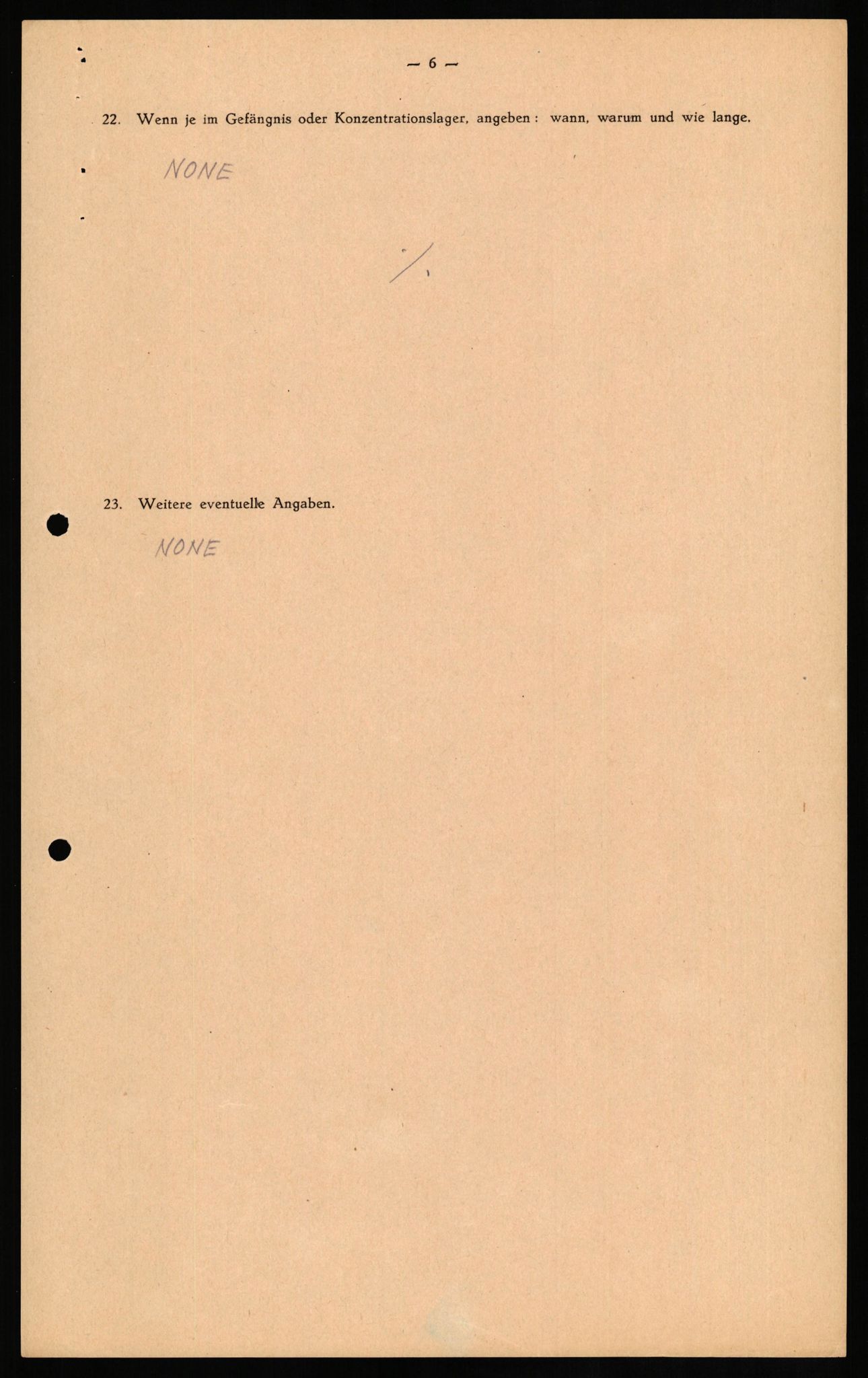 Forsvaret, Forsvarets overkommando II, AV/RA-RAFA-3915/D/Db/L0017: CI Questionaires. Tyske okkupasjonsstyrker i Norge. Tyskere., 1945-1946, s. 35