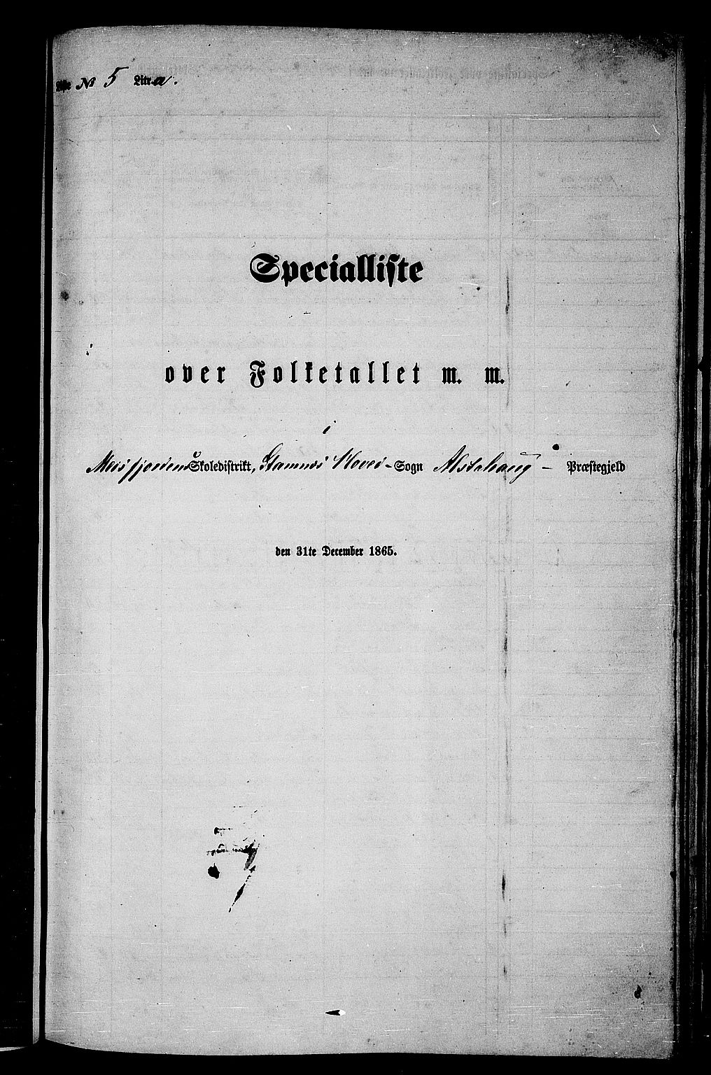 RA, Folketelling 1865 for 1820P Alstahaug prestegjeld, 1865, s. 102