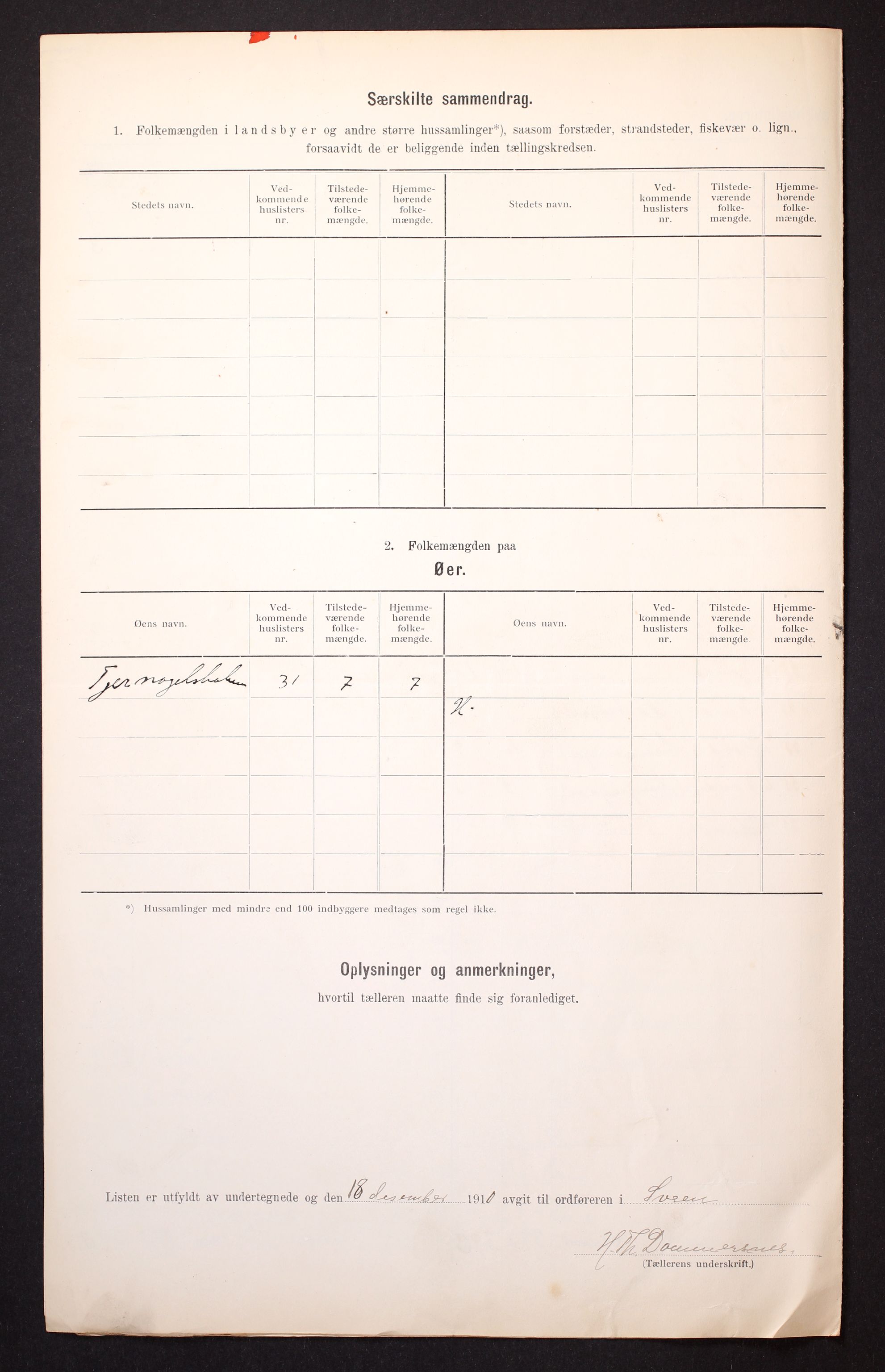 RA, Folketelling 1910 for 1216 Sveio herred, 1910, s. 6