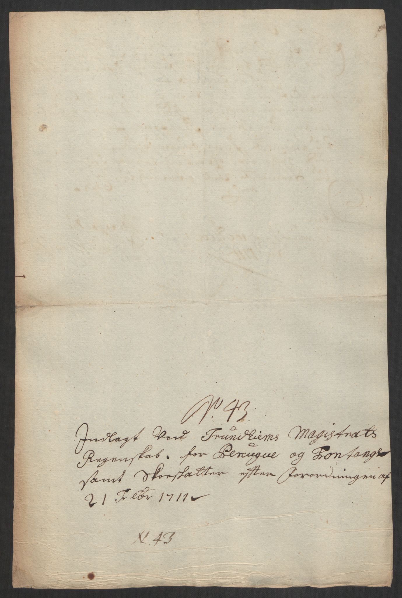 Rentekammeret inntil 1814, Reviderte regnskaper, Byregnskaper, AV/RA-EA-4066/R/Rs/L0507: [S3] Kontribusjonsregnskap, 1699-1711, s. 572