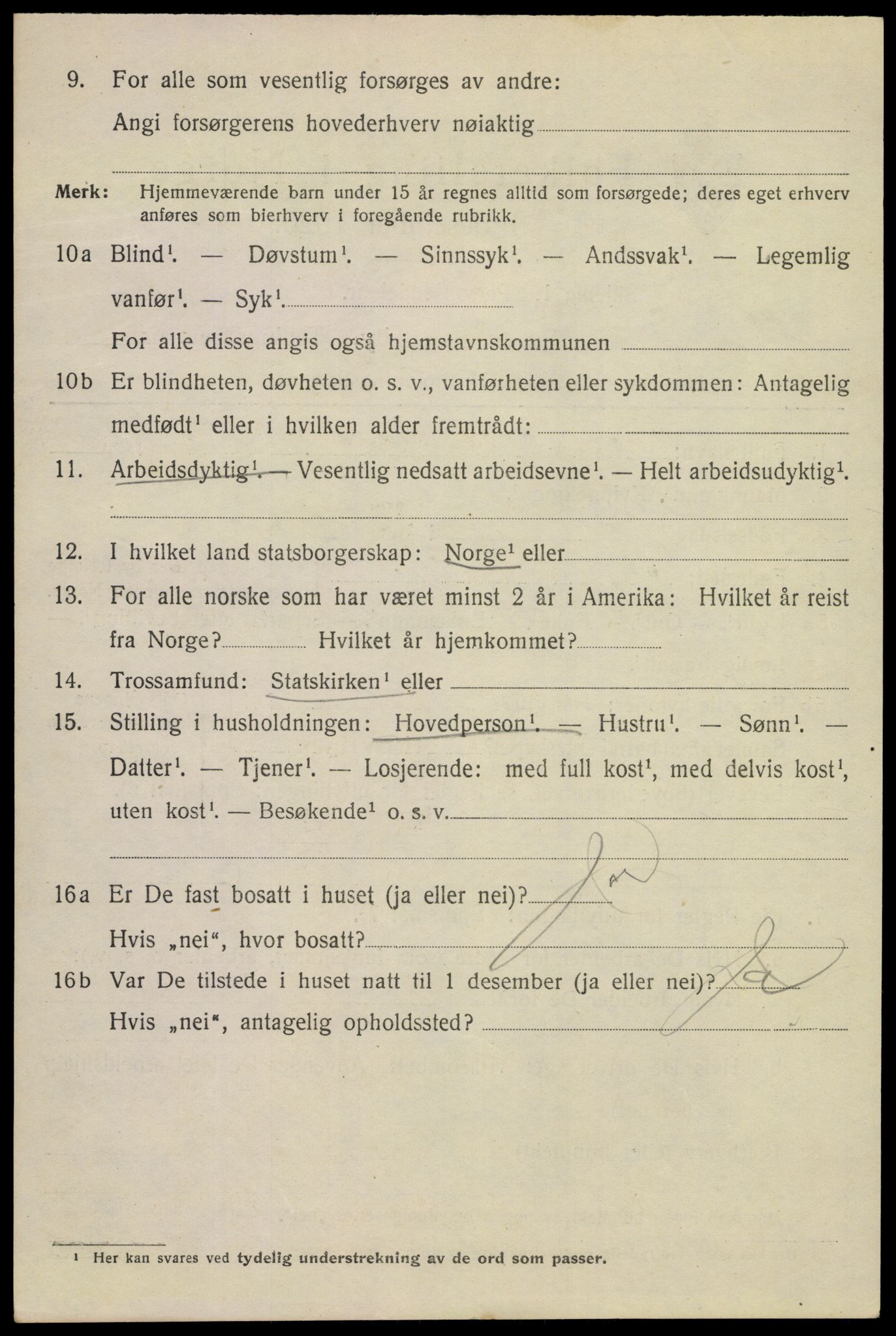 SAKO, Folketelling 1920 for 0801 Kragerø kjøpstad, 1920, s. 9416