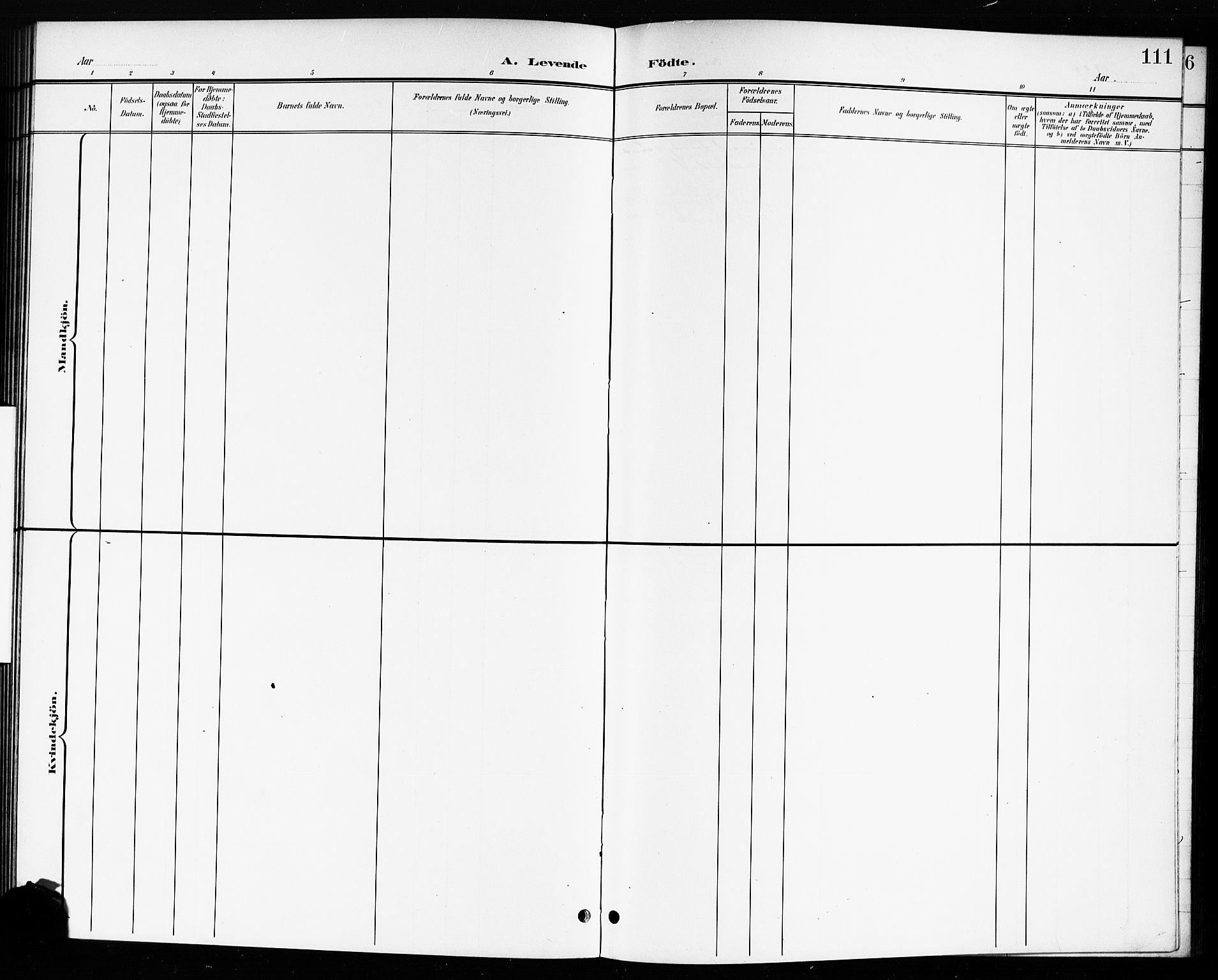 Drøbak prestekontor Kirkebøker, AV/SAO-A-10142a/G/Ga/L0001: Klokkerbok nr. I 1, 1897-1917, s. 111