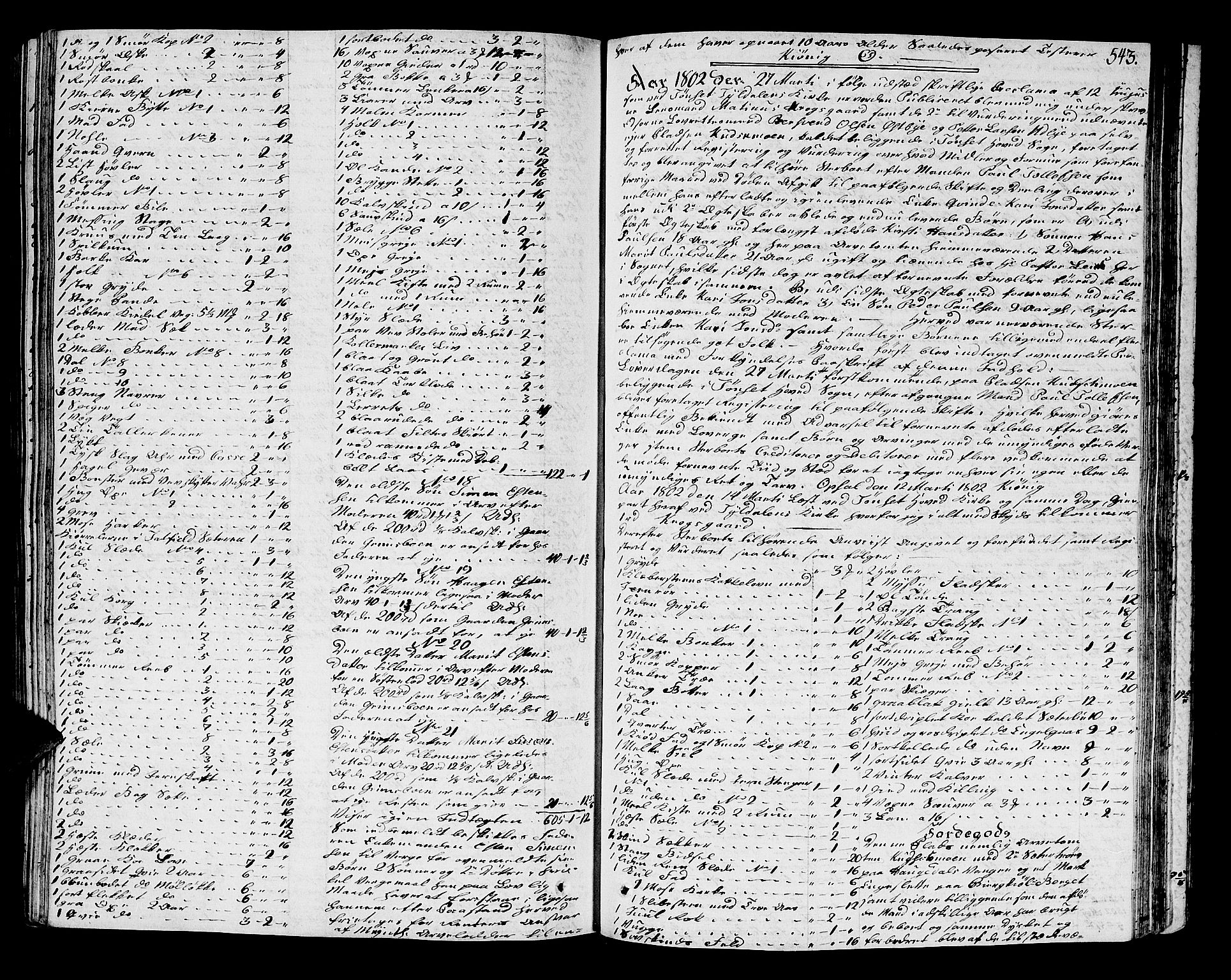 Østerdalen sorenskriveri, SAH/TING-032/J/Ja/L0008: Skifteprotokoll, 1798-1802, s. 542b-543a