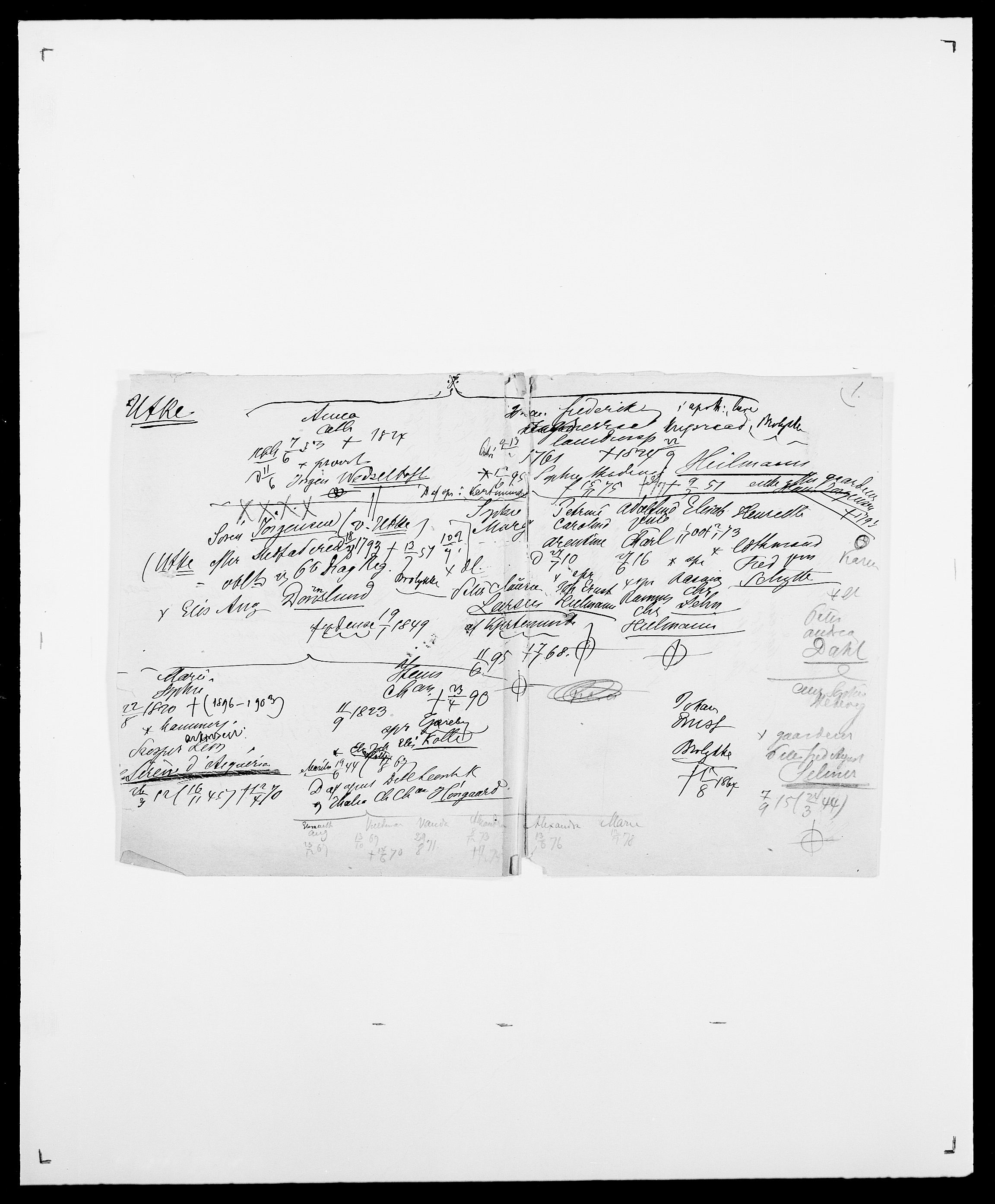 Delgobe, Charles Antoine - samling, AV/SAO-PAO-0038/D/Da/L0040: Usgaard - Velund, s. 20