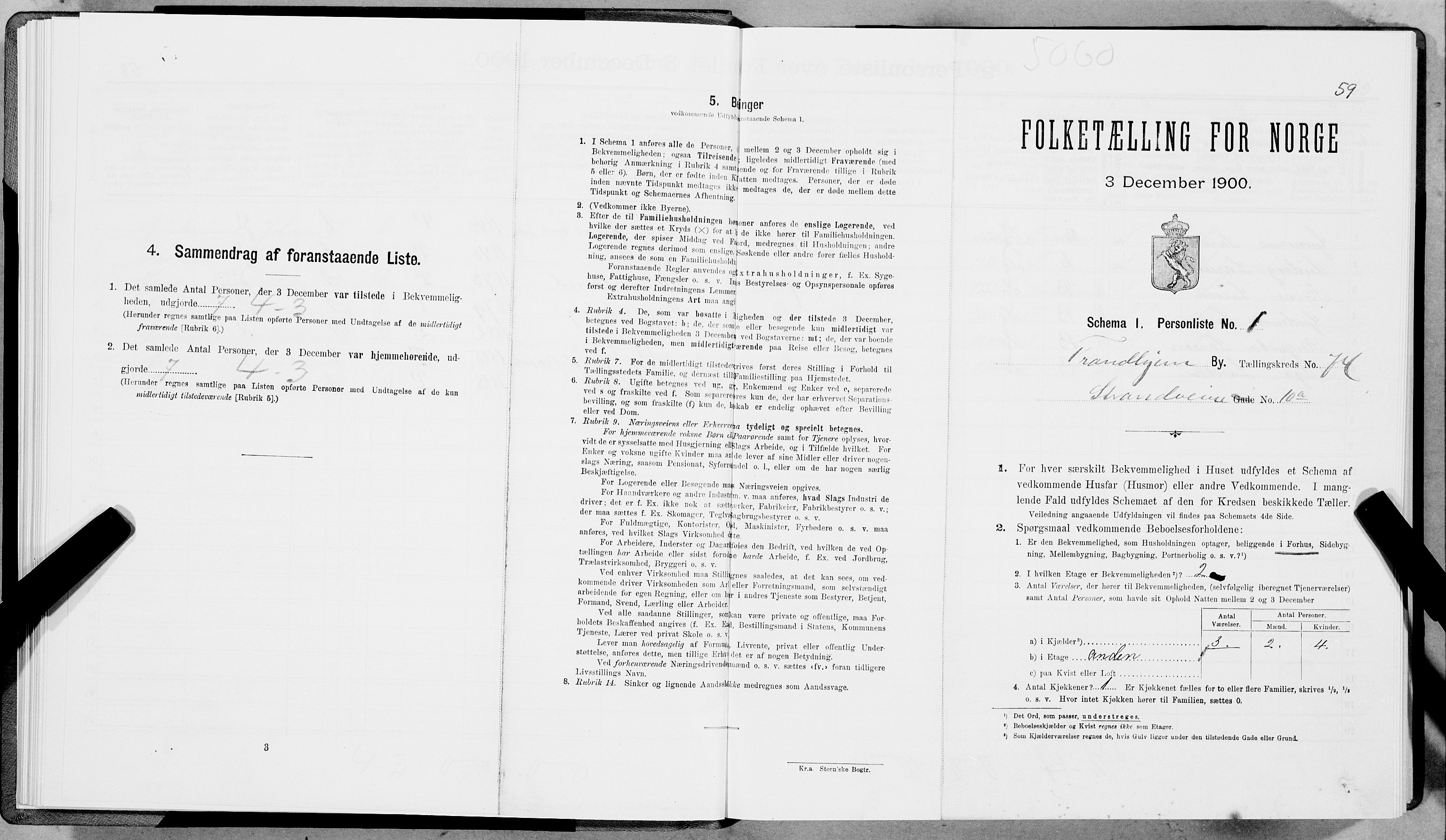 SAT, Folketelling 1900 for 1601 Trondheim kjøpstad, 1900, s. 14488