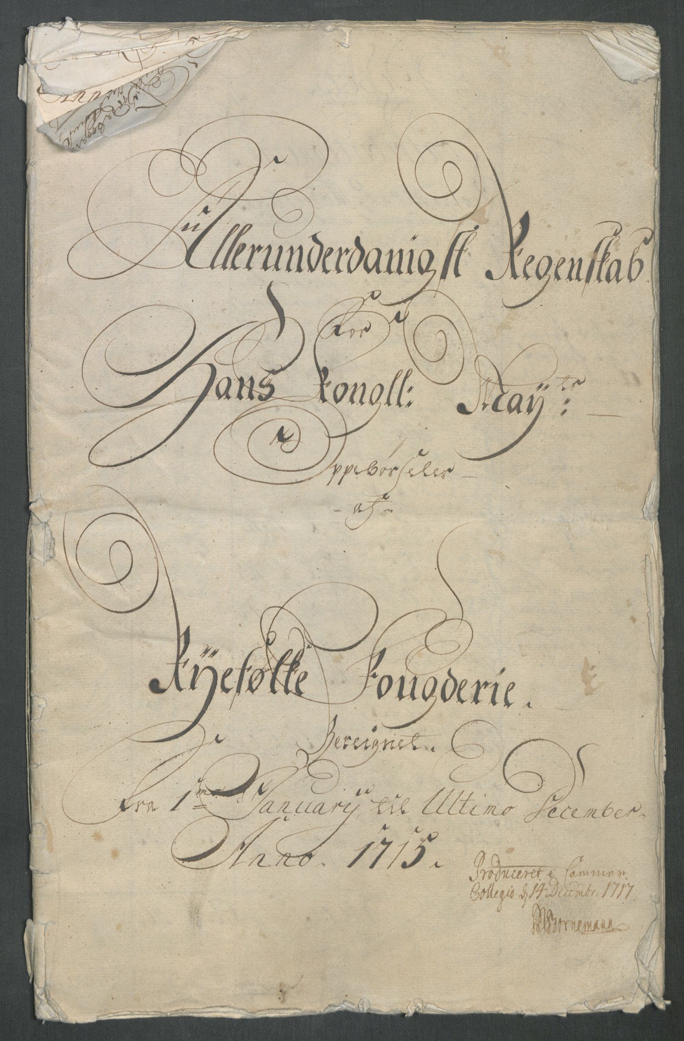 Rentekammeret inntil 1814, Reviderte regnskaper, Fogderegnskap, AV/RA-EA-4092/R47/L2868: Fogderegnskap Ryfylke, 1715, s. 4