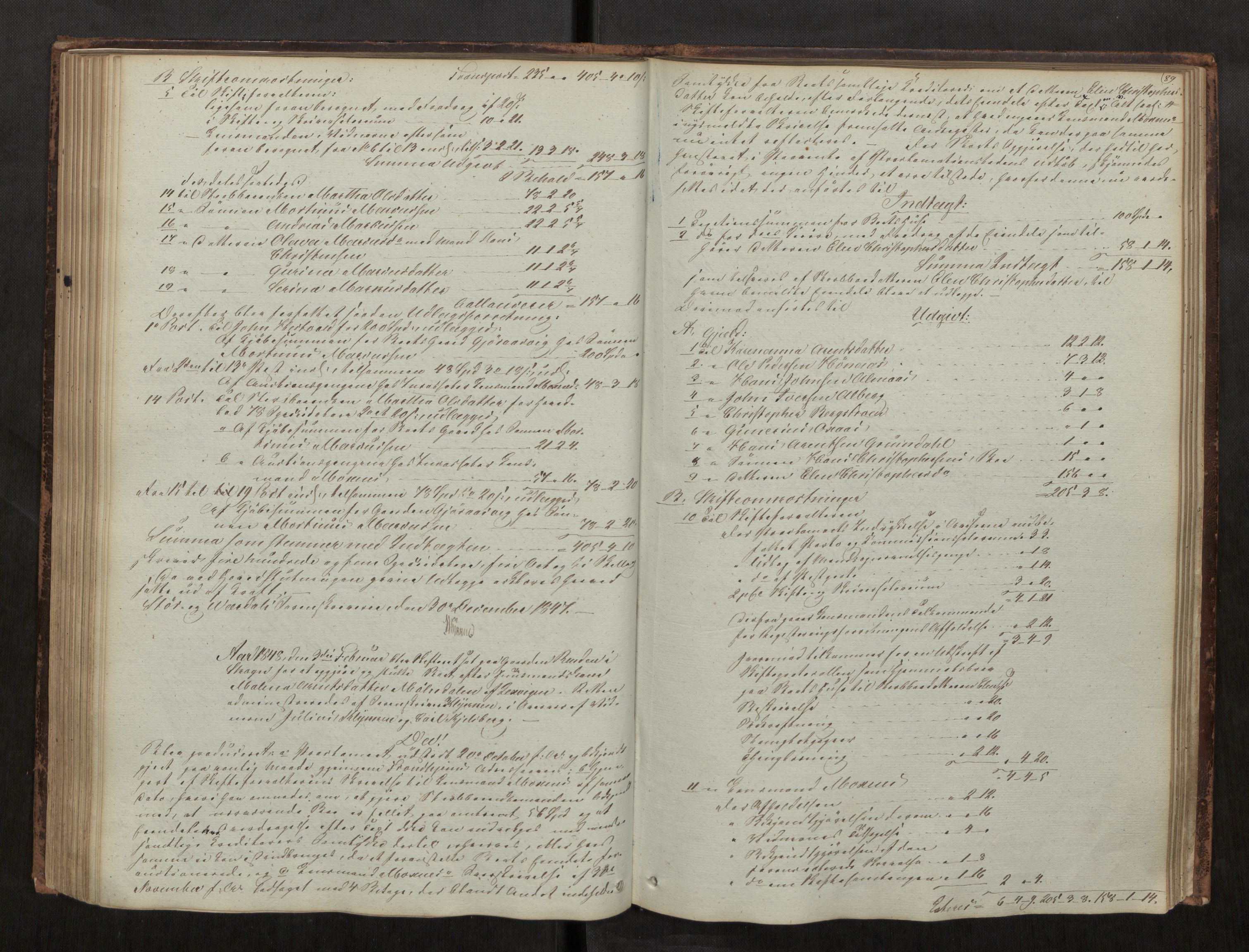 Stjør- og Verdal sorenskriveri, AV/SAT-A-4167/1/3/3A/L0033: Skifteprotokoll 28, 1836-1853, s. 89