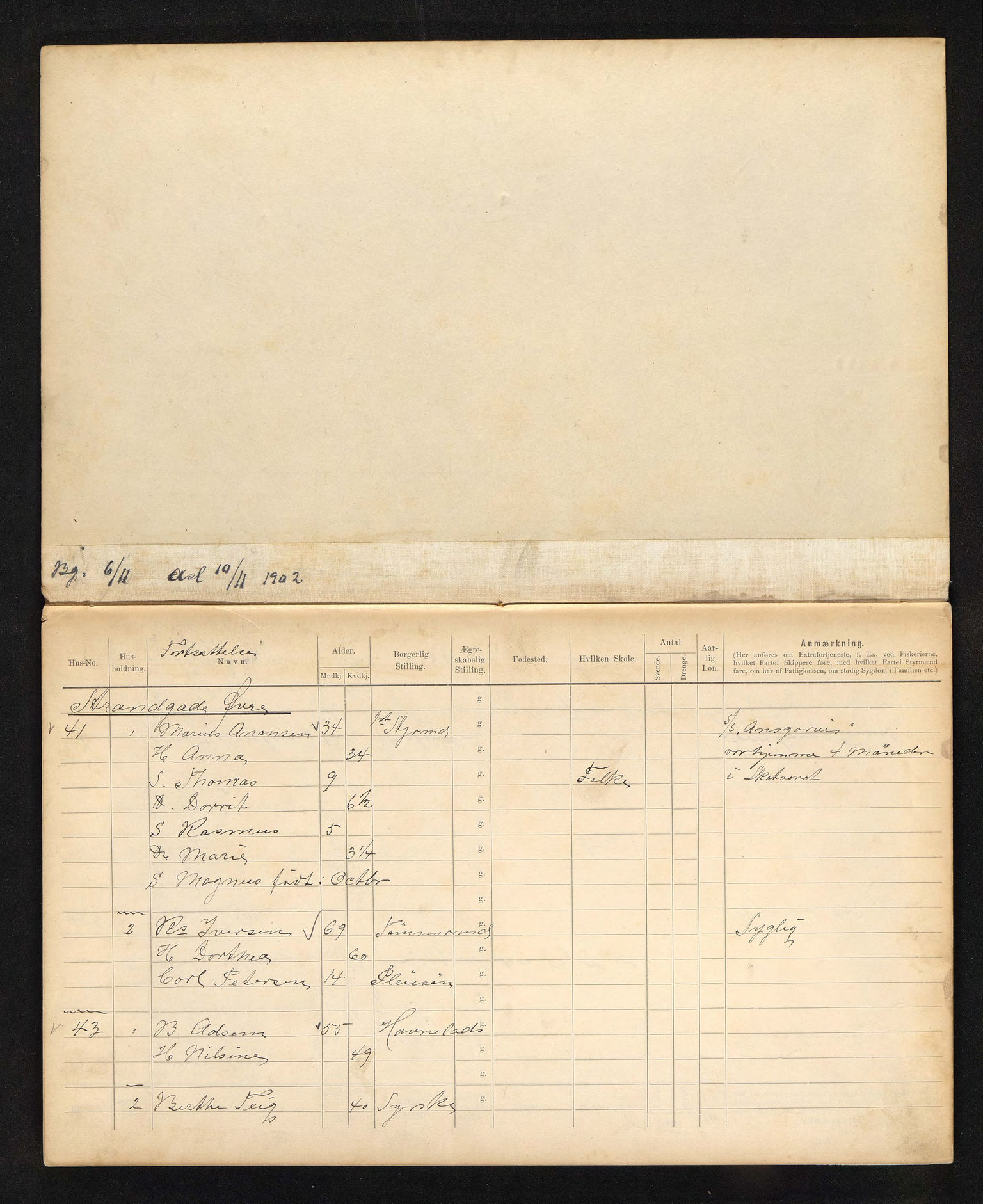 BYST, Ligningsmanntall for Stavanger 1903 - Domkirkens Menighed, Strandgaden Øvre fra 41 - Uhrgaden, 1903