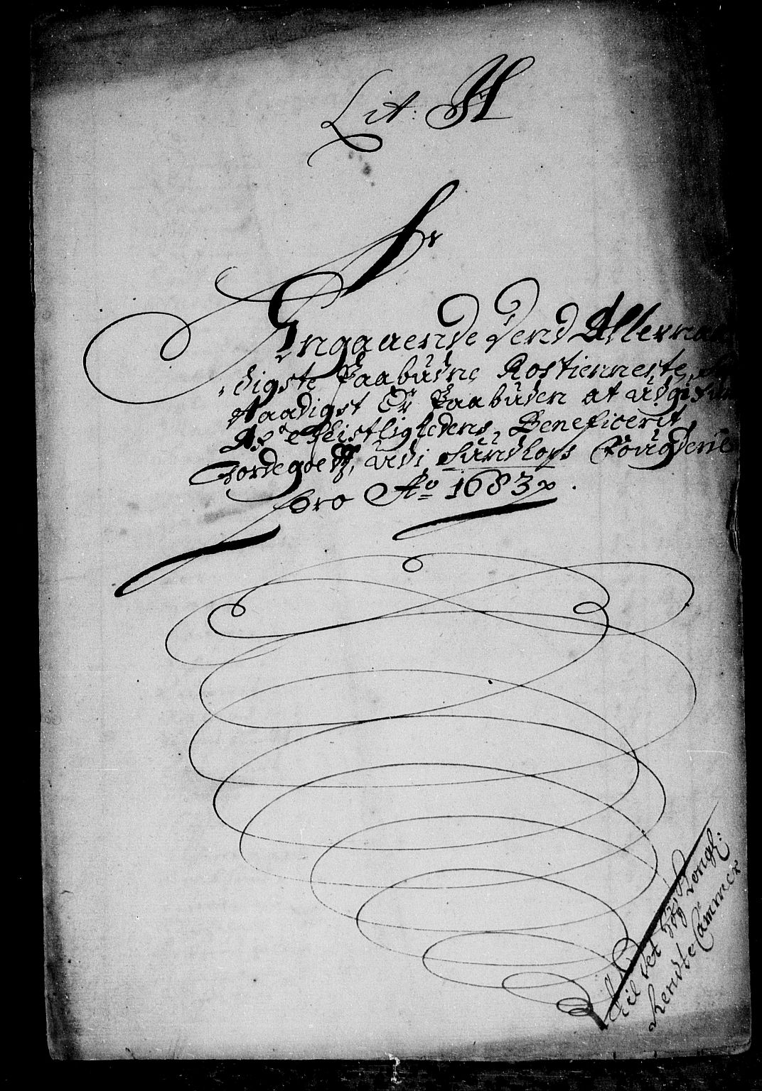 Rentekammeret inntil 1814, Reviderte regnskaper, Stiftamtstueregnskaper, Bergen stiftamt, RA/EA-6043/R/Rc/L0066: Bergen stiftamt, 1683