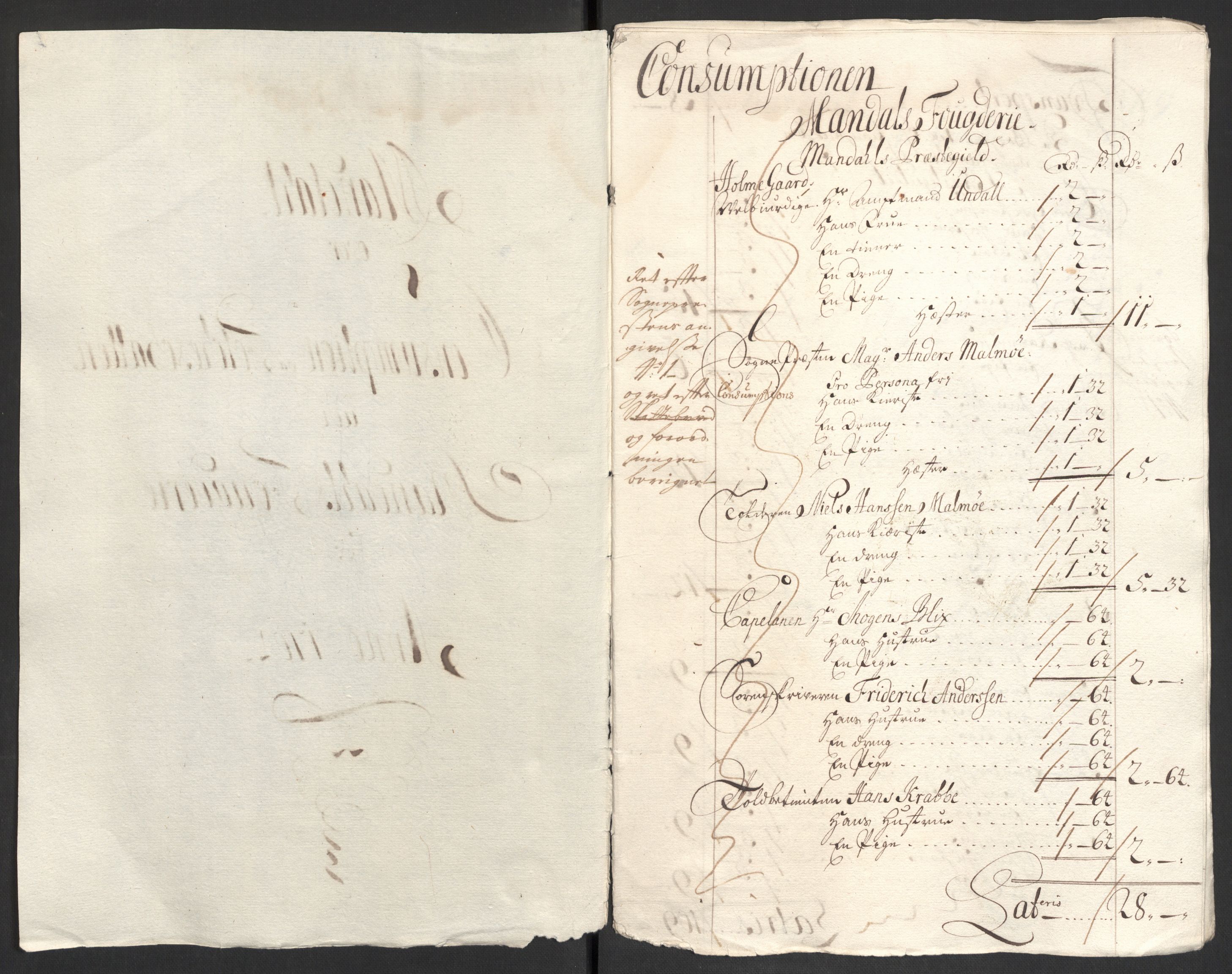Rentekammeret inntil 1814, Reviderte regnskaper, Fogderegnskap, RA/EA-4092/R43/L2550: Fogderegnskap Lista og Mandal, 1703-1704, s. 312