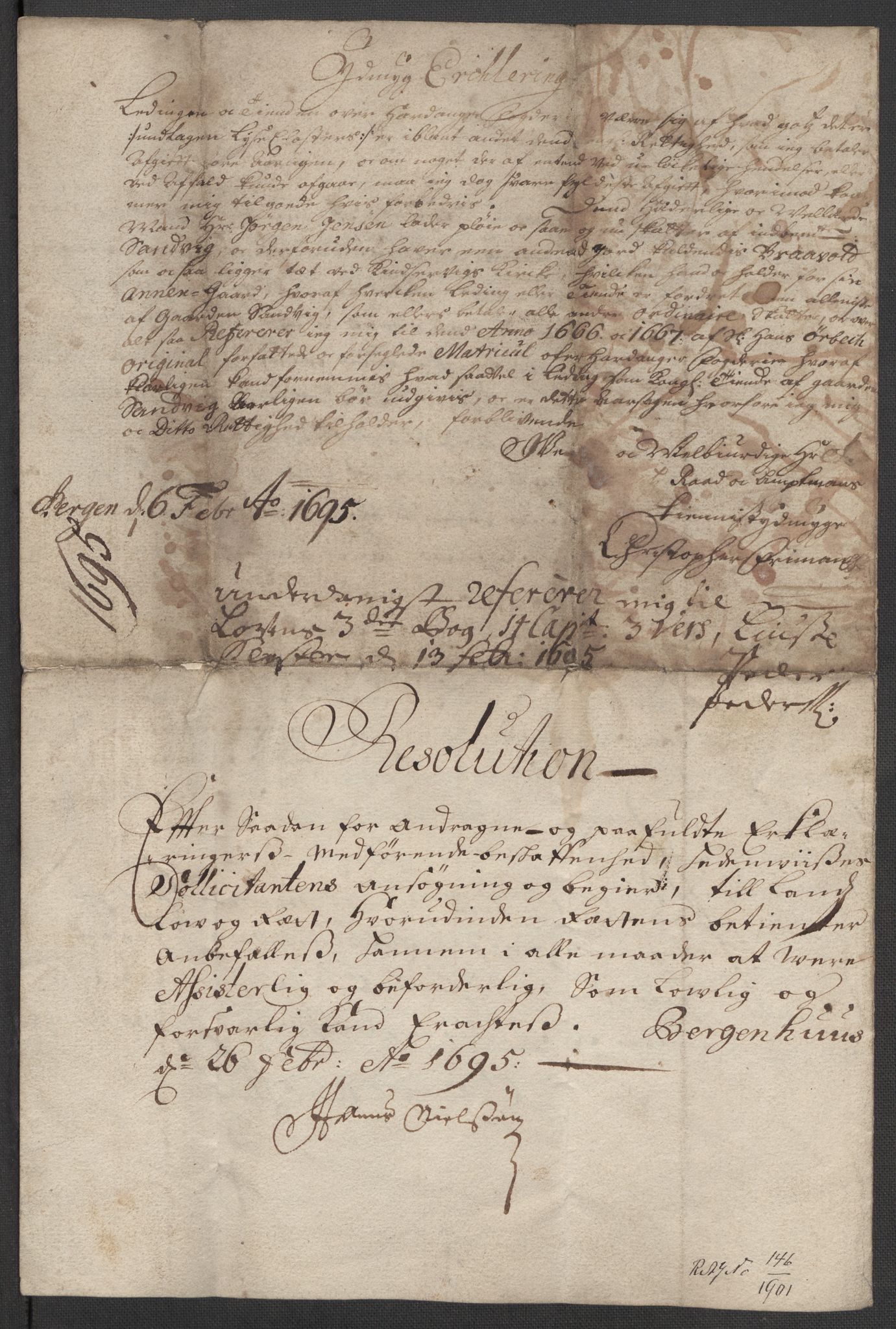 Riksarkivets diplomsamling, RA/EA-5965/F15/L0037: Prestearkiv - Hordaland, 1577-1733, s. 111