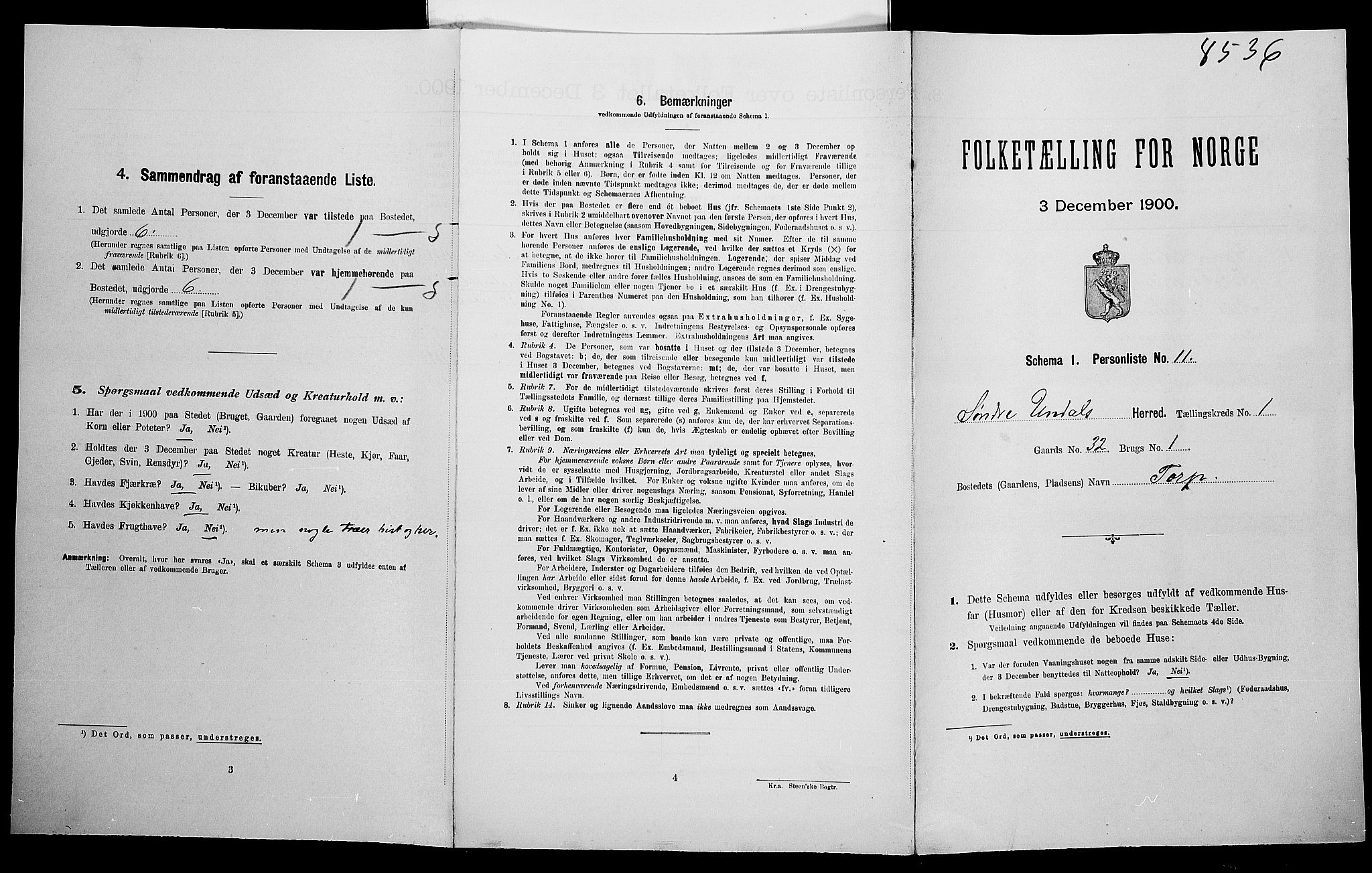 SAK, Folketelling 1900 for 1029 Sør-Audnedal herred, 1900, s. 117