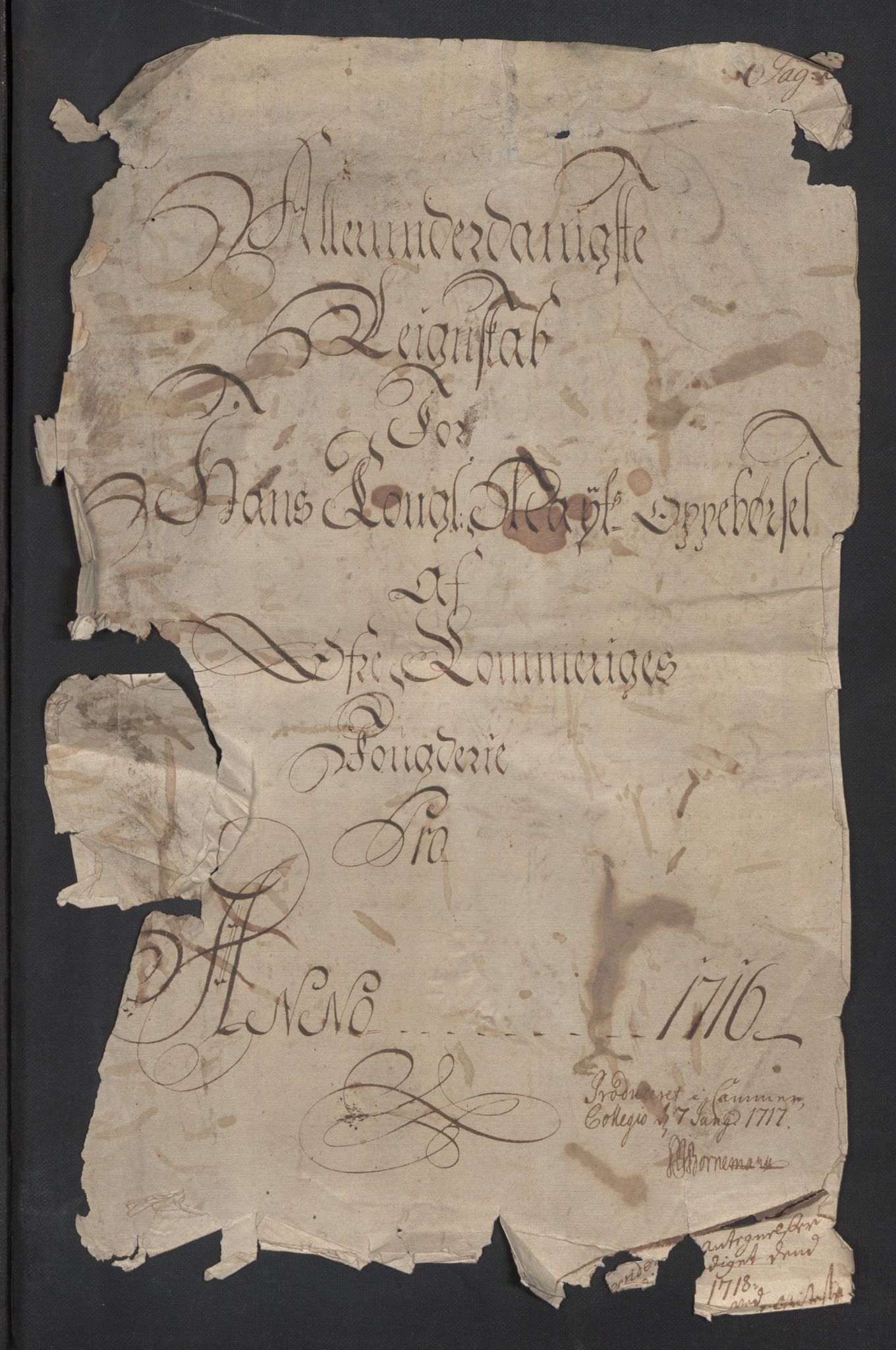 Rentekammeret inntil 1814, Reviderte regnskaper, Fogderegnskap, AV/RA-EA-4092/R12/L0725: Fogderegnskap Øvre Romerike, 1716, s. 3