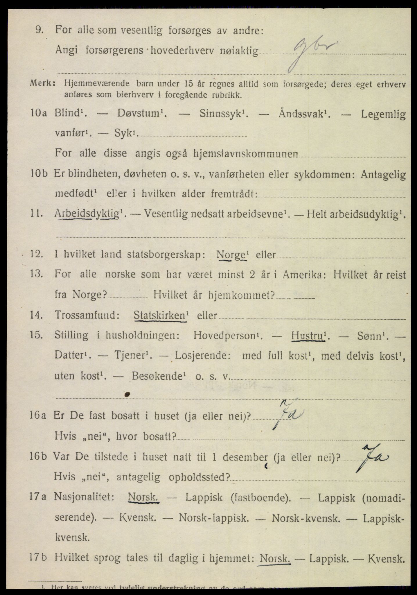 SAT, Folketelling 1920 for 1833 Mo herred, 1920, s. 8526