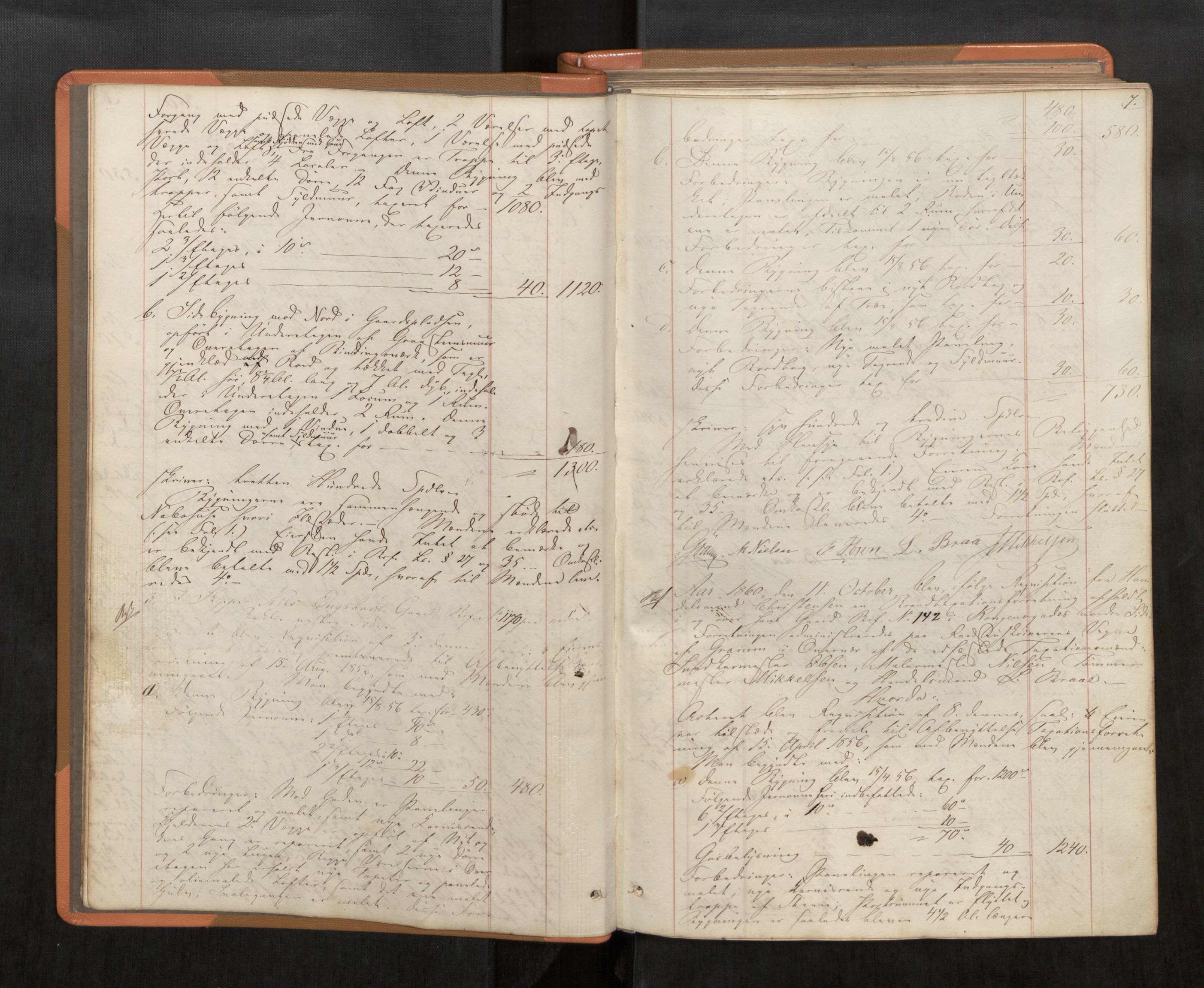 Norges Brannkasse Trondheim magistrat, AV/SAT-A-5590/Fa/L0037: Branntakstprotokoll, 1860-1867, s. 7