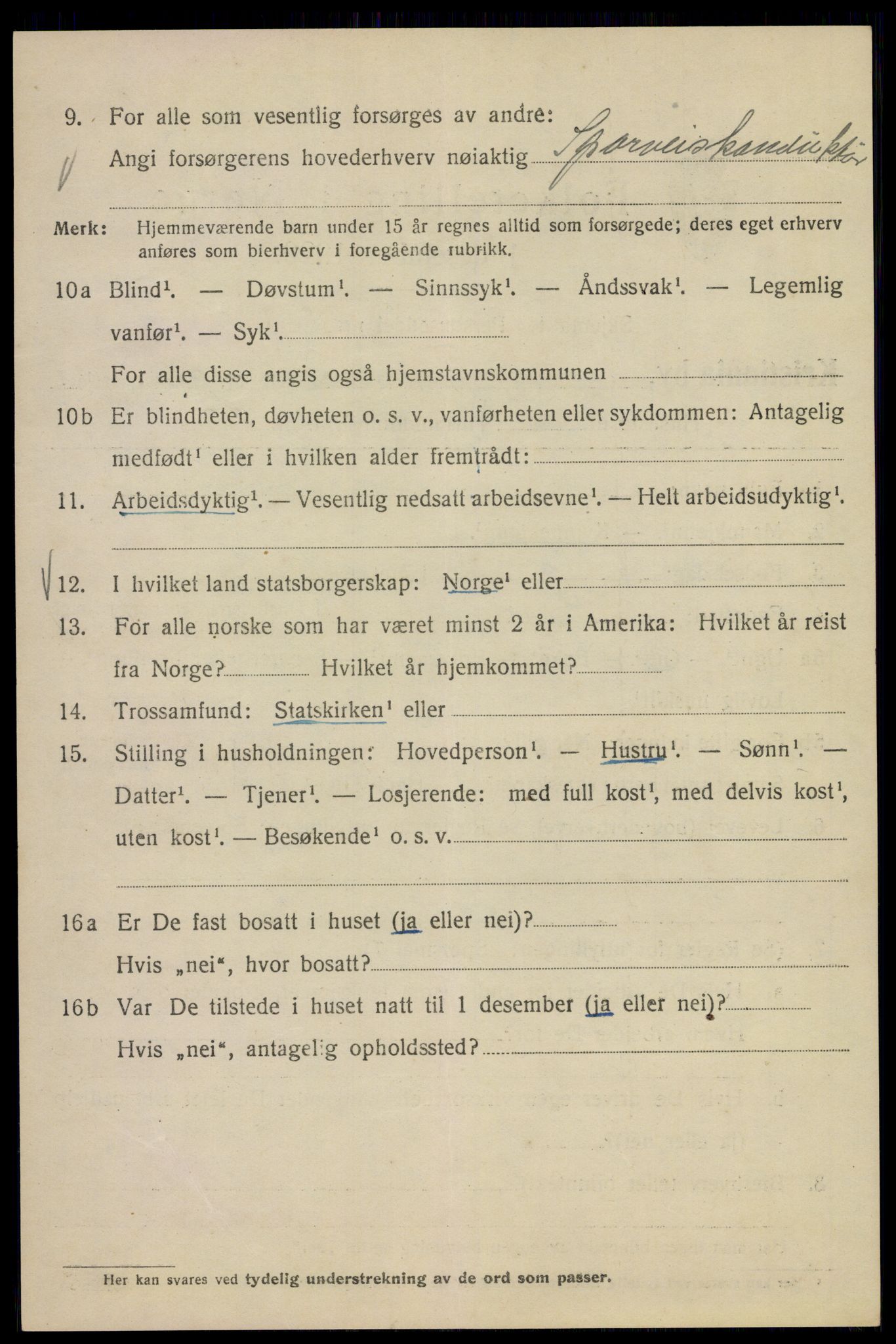 SAO, Folketelling 1920 for 0301 Kristiania kjøpstad, 1920, s. 567422