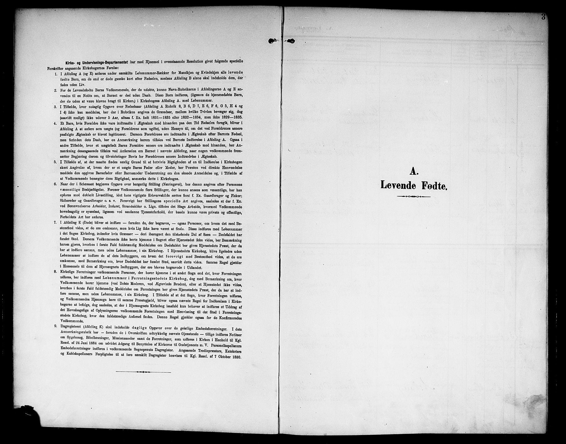 Nore kirkebøker, SAKO/A-238/G/Ga/L0004: Klokkerbok nr. I 4, 1904-1919, s. 3