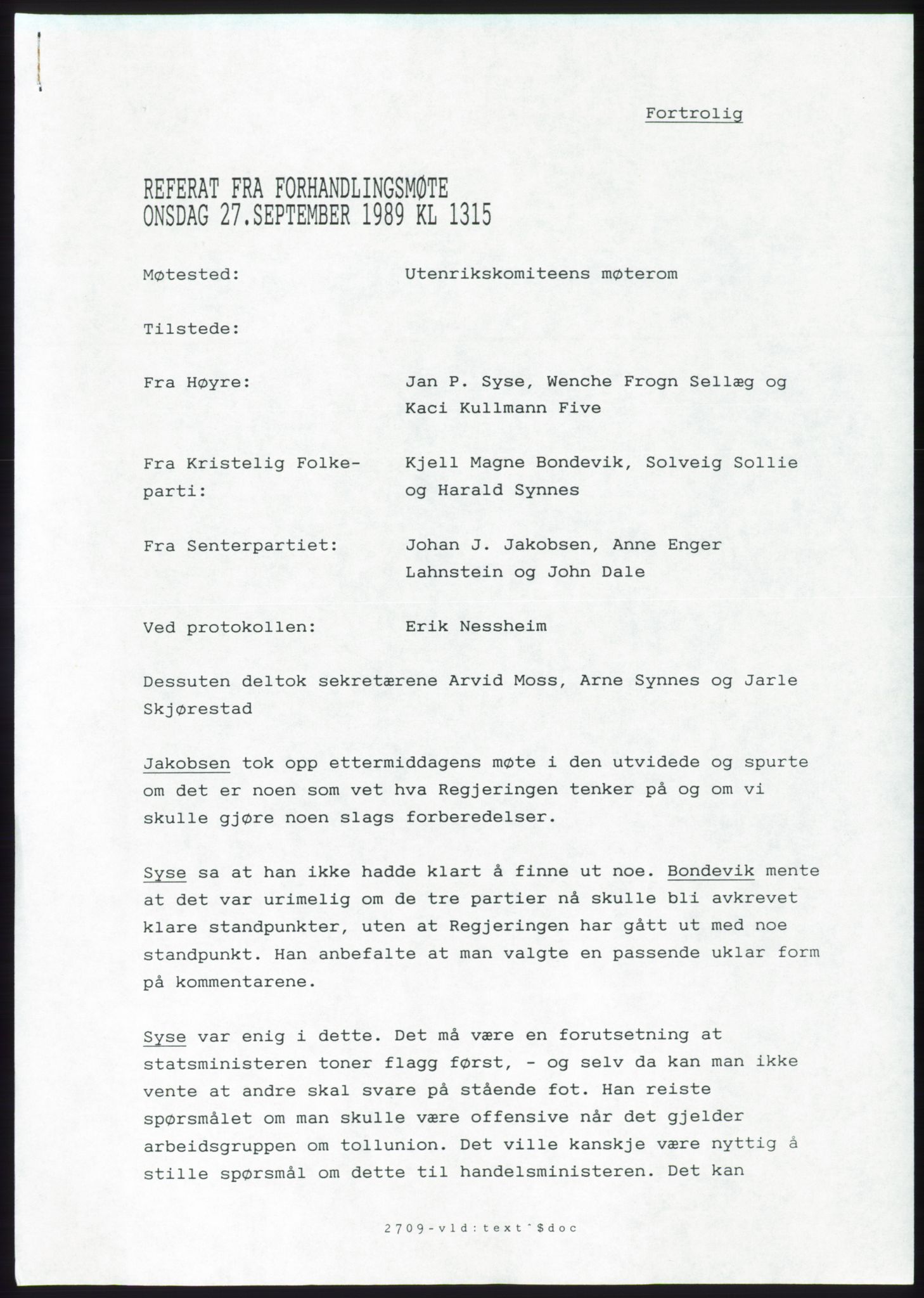 Forhandlingsmøtene 1989 mellom Høyre, KrF og Senterpartiet om dannelse av regjering, RA/PA-0697/A/L0001: Forhandlingsprotokoll med vedlegg, 1989, s. 252