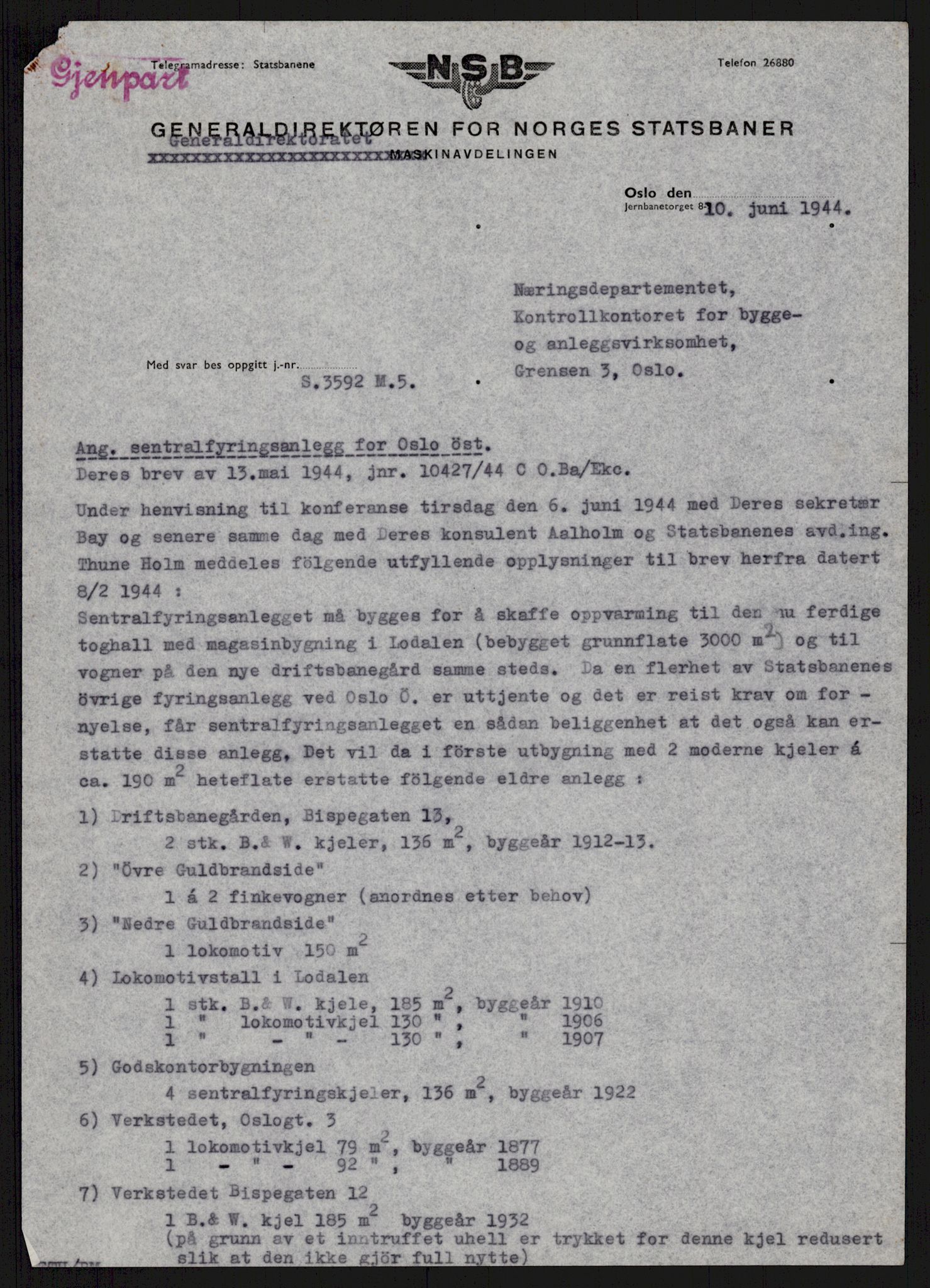 Direktoratet for industriforsyning, Sekretariatet, AV/RA-S-4153/D/Df/L0055: 9. Metallkontoret, 1940-1945, s. 157