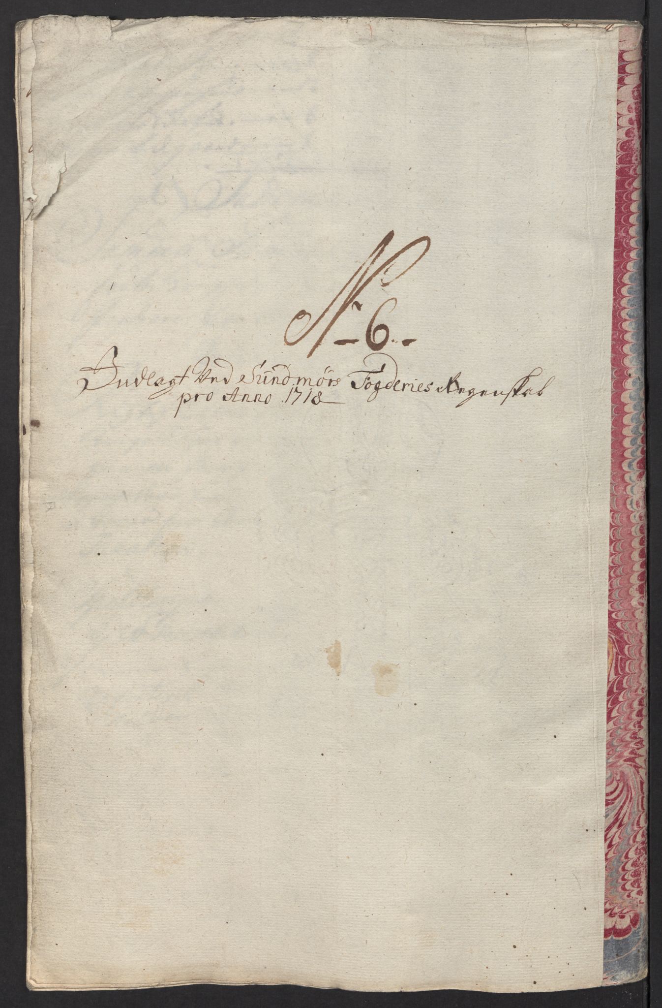 Rentekammeret inntil 1814, Reviderte regnskaper, Fogderegnskap, AV/RA-EA-4092/R54/L3570: Fogderegnskap Sunnmøre, 1718, s. 103