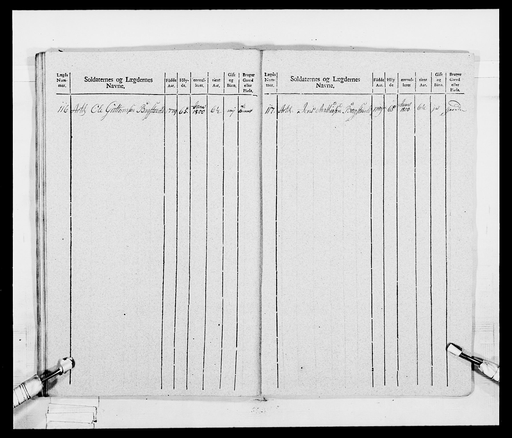 Generalitets- og kommissariatskollegiet, Det kongelige norske kommissariatskollegium, AV/RA-EA-5420/E/Eh/L0047: 2. Akershusiske nasjonale infanteriregiment, 1791-1810, s. 233