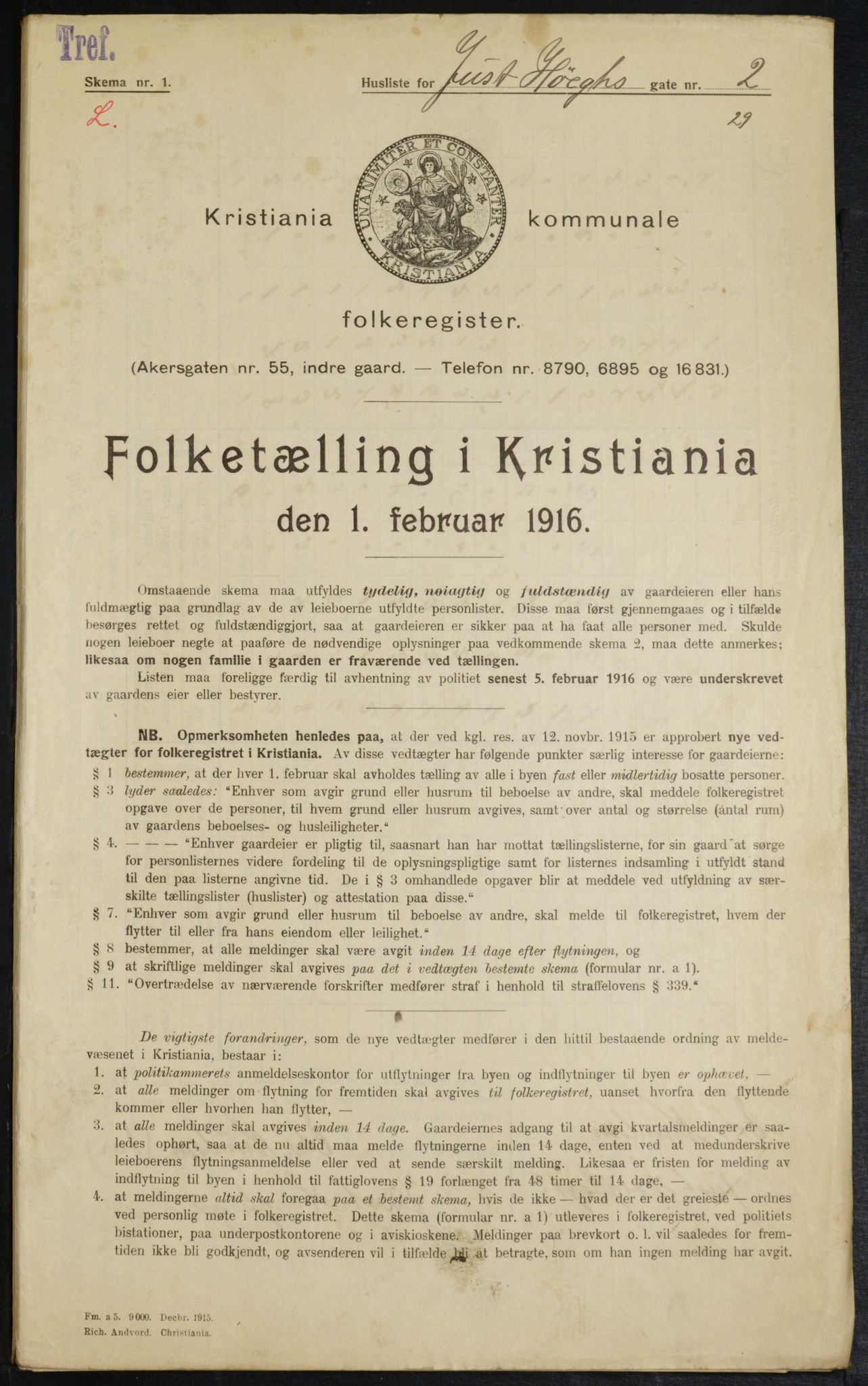OBA, Kommunal folketelling 1.2.1916 for Kristiania, 1916, s. 48710
