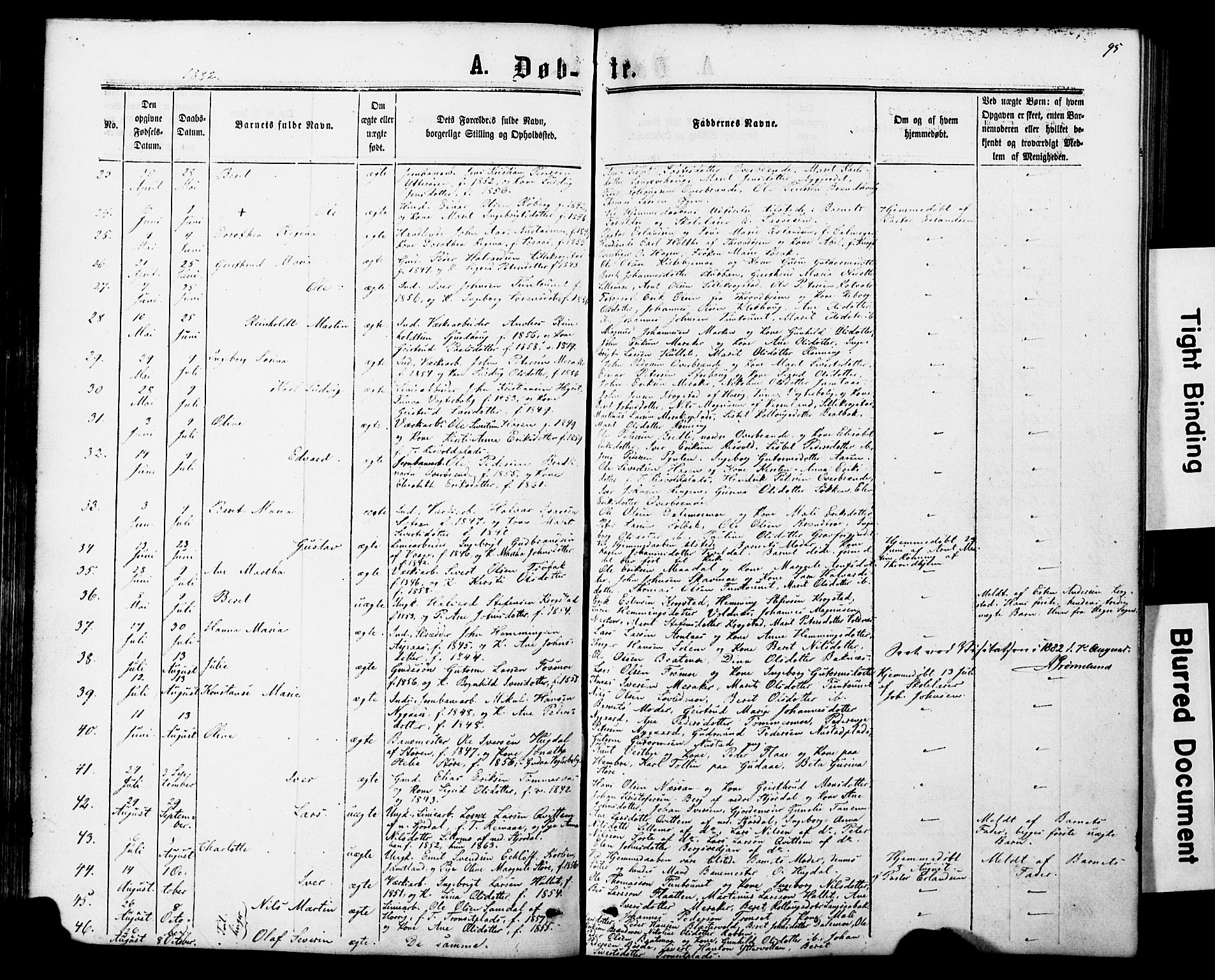 Ministerialprotokoller, klokkerbøker og fødselsregistre - Nord-Trøndelag, SAT/A-1458/706/L0049: Klokkerbok nr. 706C01, 1864-1895, s. 95