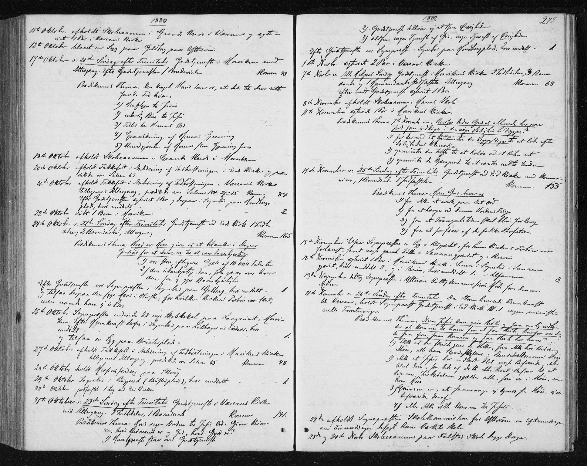 Ministerialprotokoller, klokkerbøker og fødselsregistre - Nord-Trøndelag, AV/SAT-A-1458/722/L0219: Ministerialbok nr. 722A06, 1868-1880, s. 275