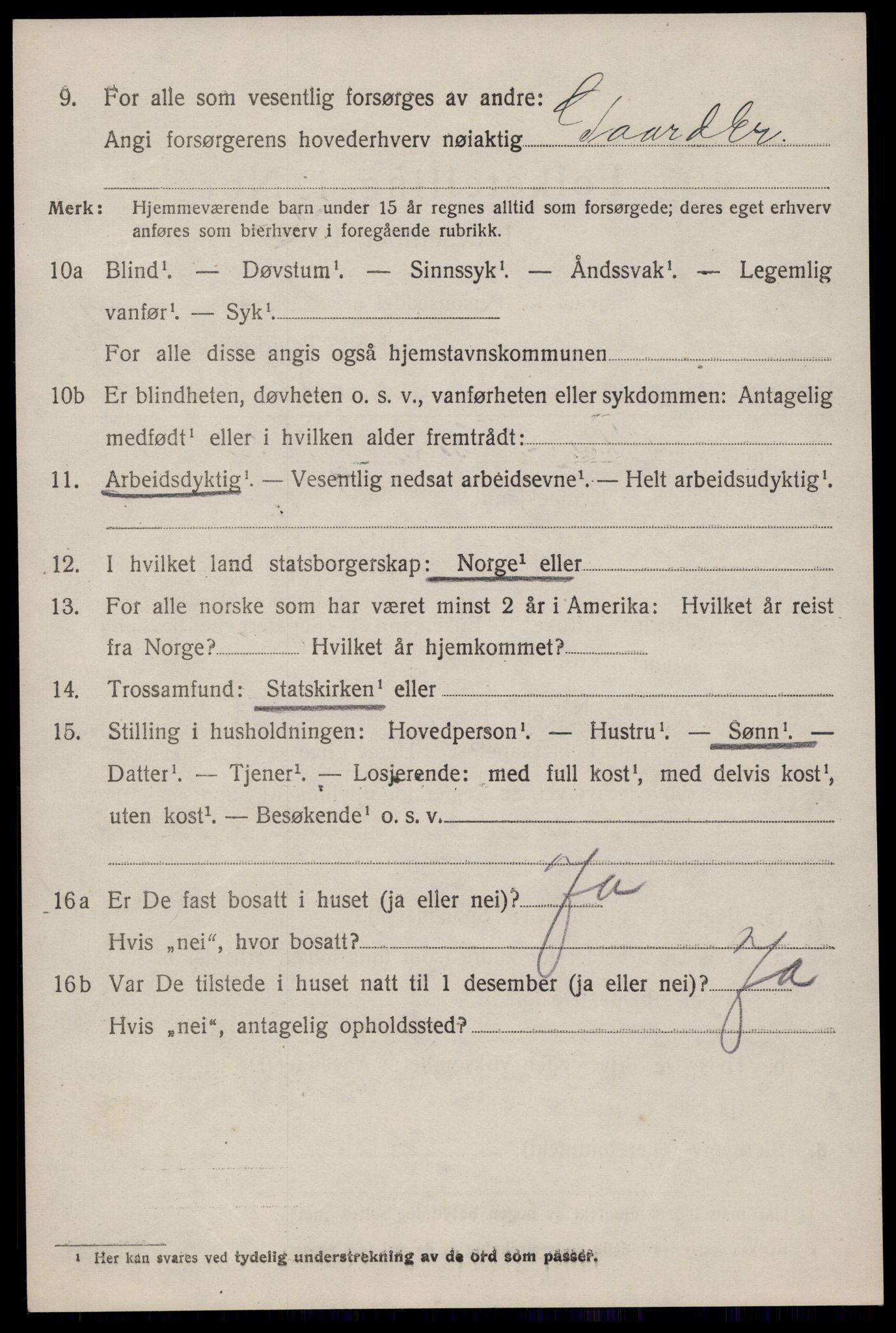 SAKO, Folketelling 1920 for 0827 Hjartdal herred, 1920, s. 2283