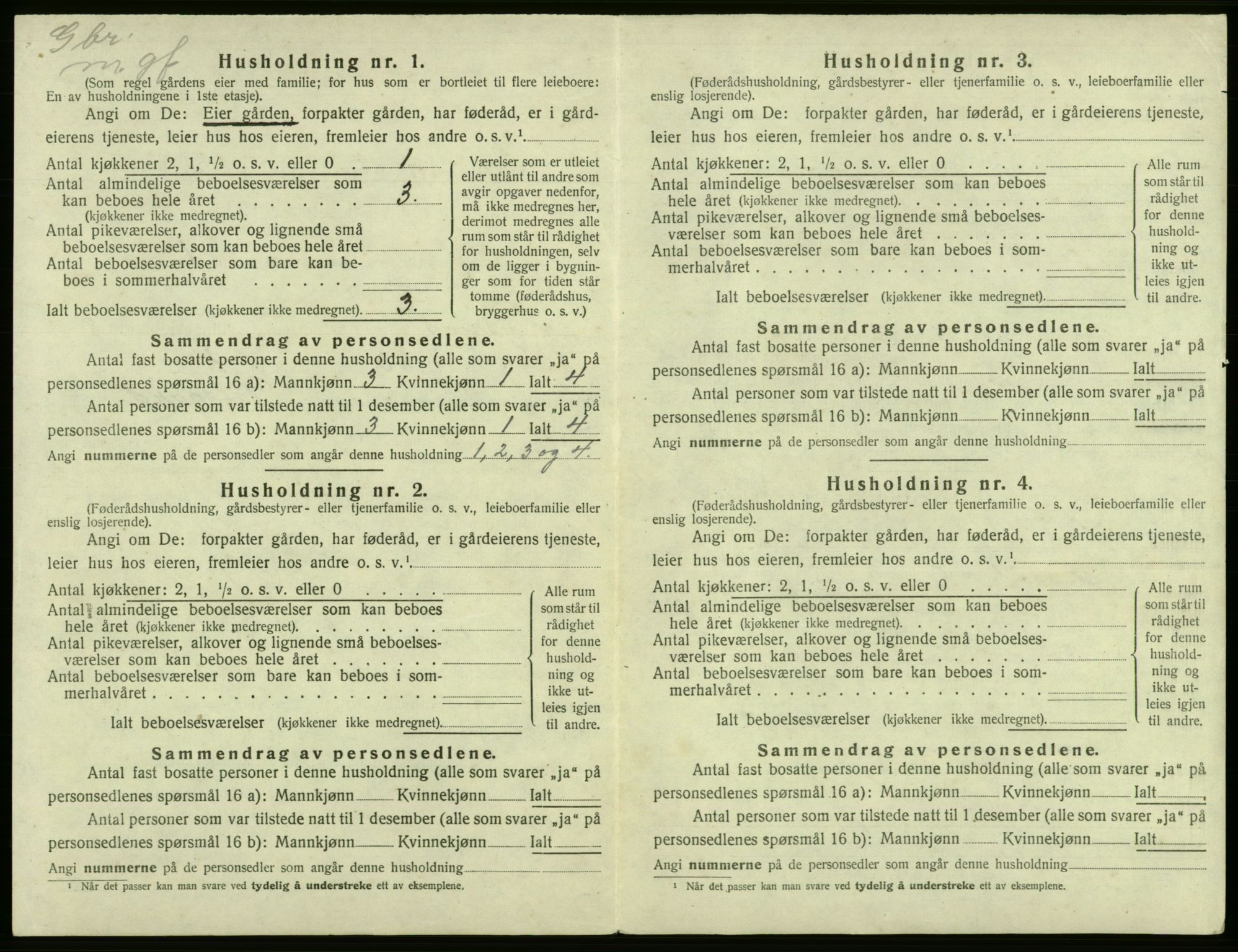 SAB, Folketelling 1920 for 1223 Tysnes herred, 1920, s. 672