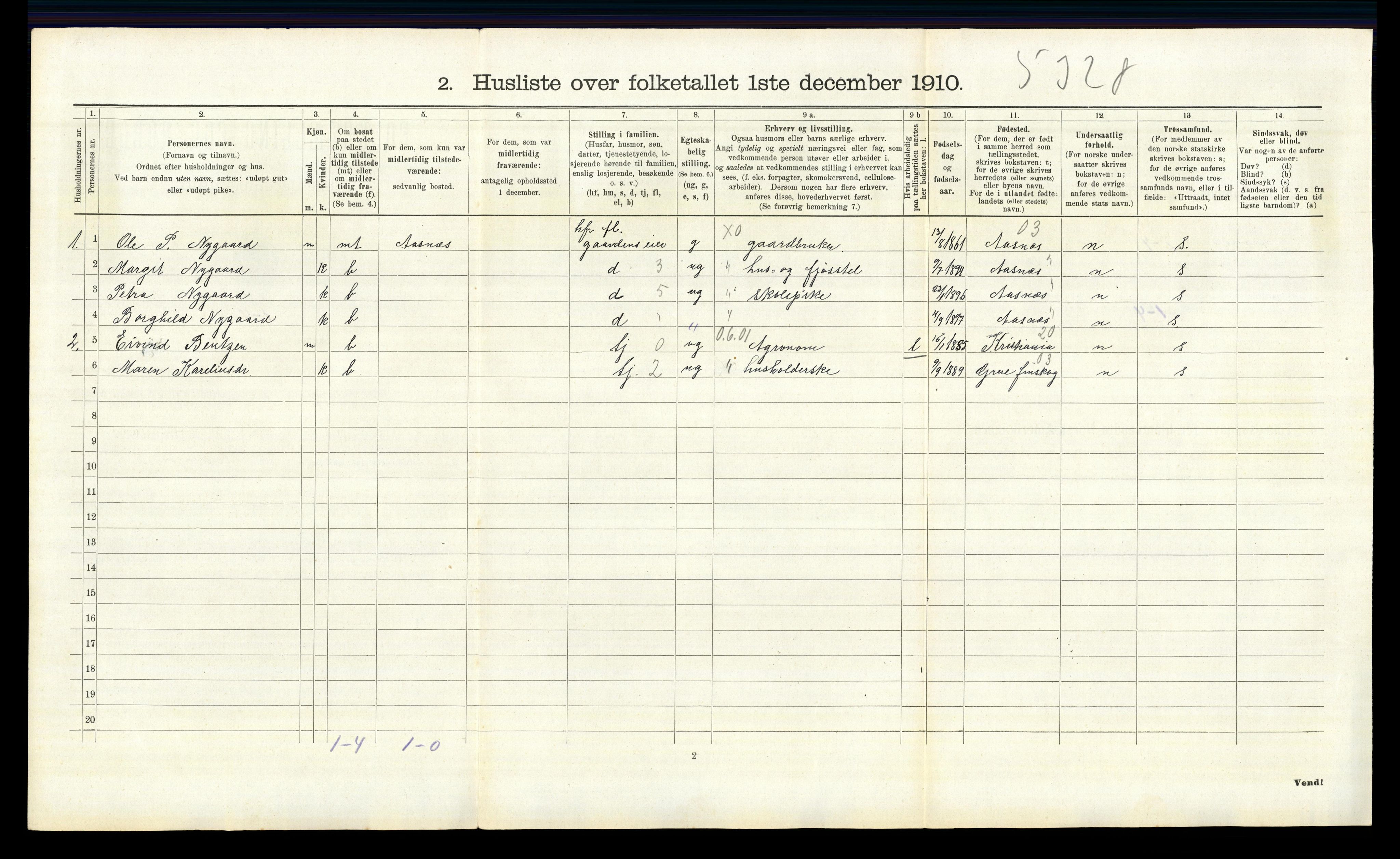 RA, Folketelling 1910 for 0421 Vinger herred, 1910, s. 1002