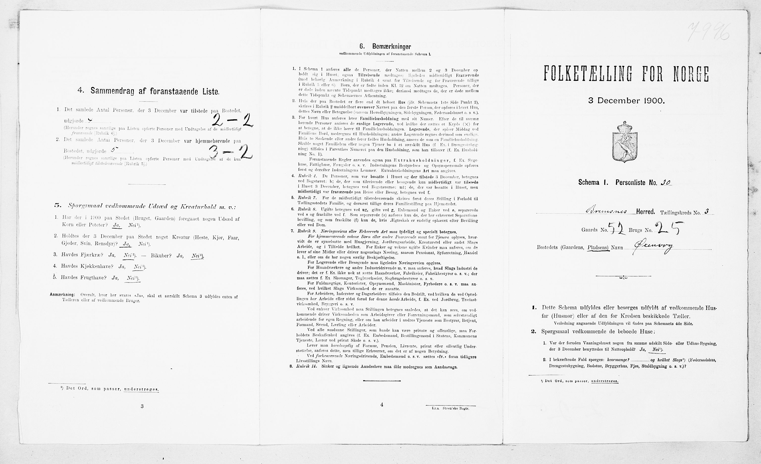 SAT, Folketelling 1900 for 1554 Bremsnes herred, 1900, s. 365