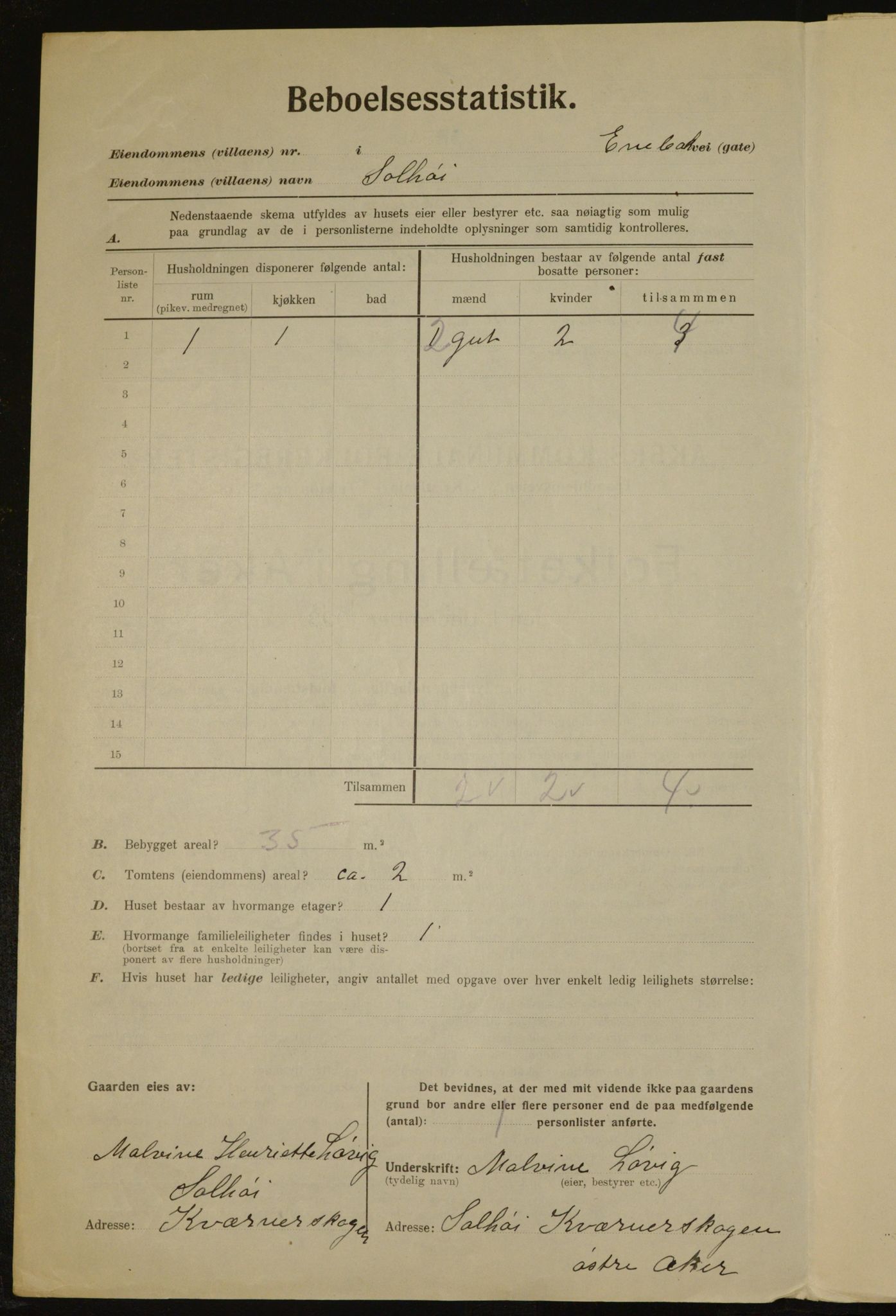 , Kommunal folketelling 1.12.1923 for Aker, 1923, s. 23479