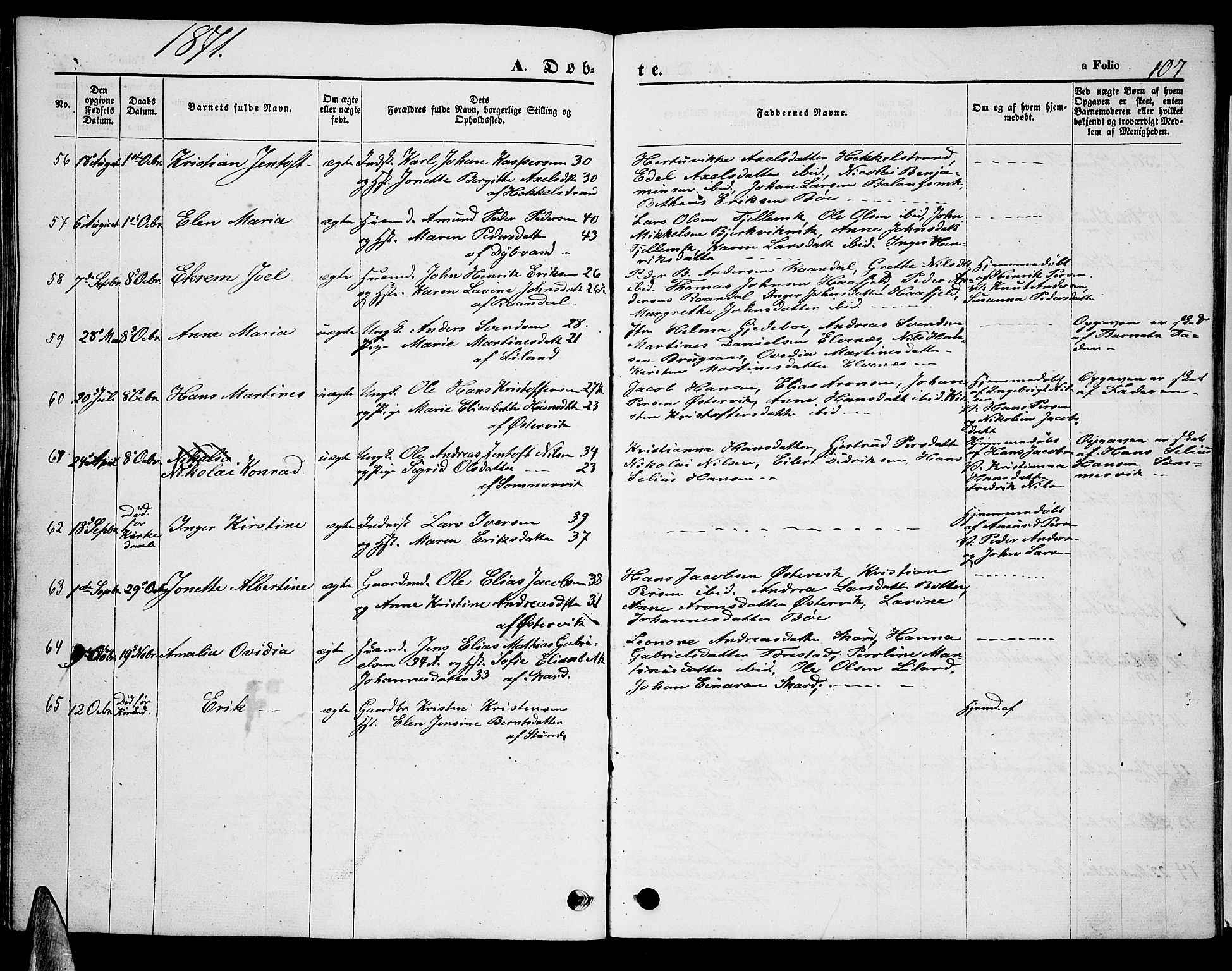 Ministerialprotokoller, klokkerbøker og fødselsregistre - Nordland, AV/SAT-A-1459/863/L0912: Klokkerbok nr. 863C02, 1858-1876, s. 107