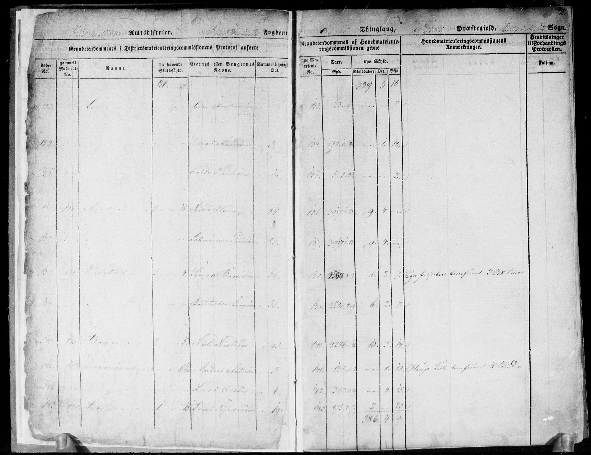 Hovedmatrikkelkommisjonen, AV/RA-S-1529, 1821-1826