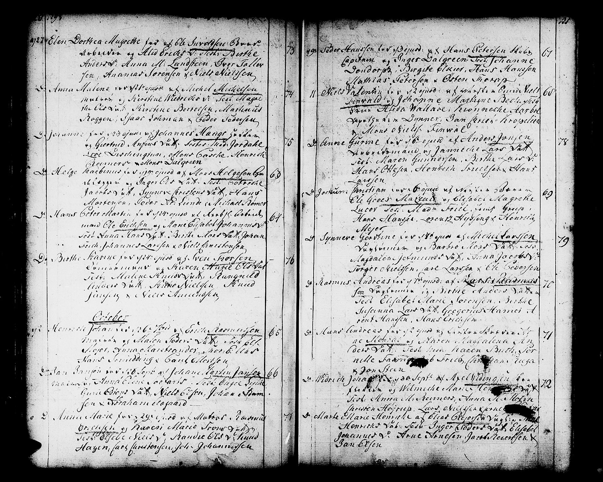 Domkirken sokneprestembete, AV/SAB-A-74801/H/Haa/L0004: Ministerialbok nr. A 4, 1763-1820, s. 120-121