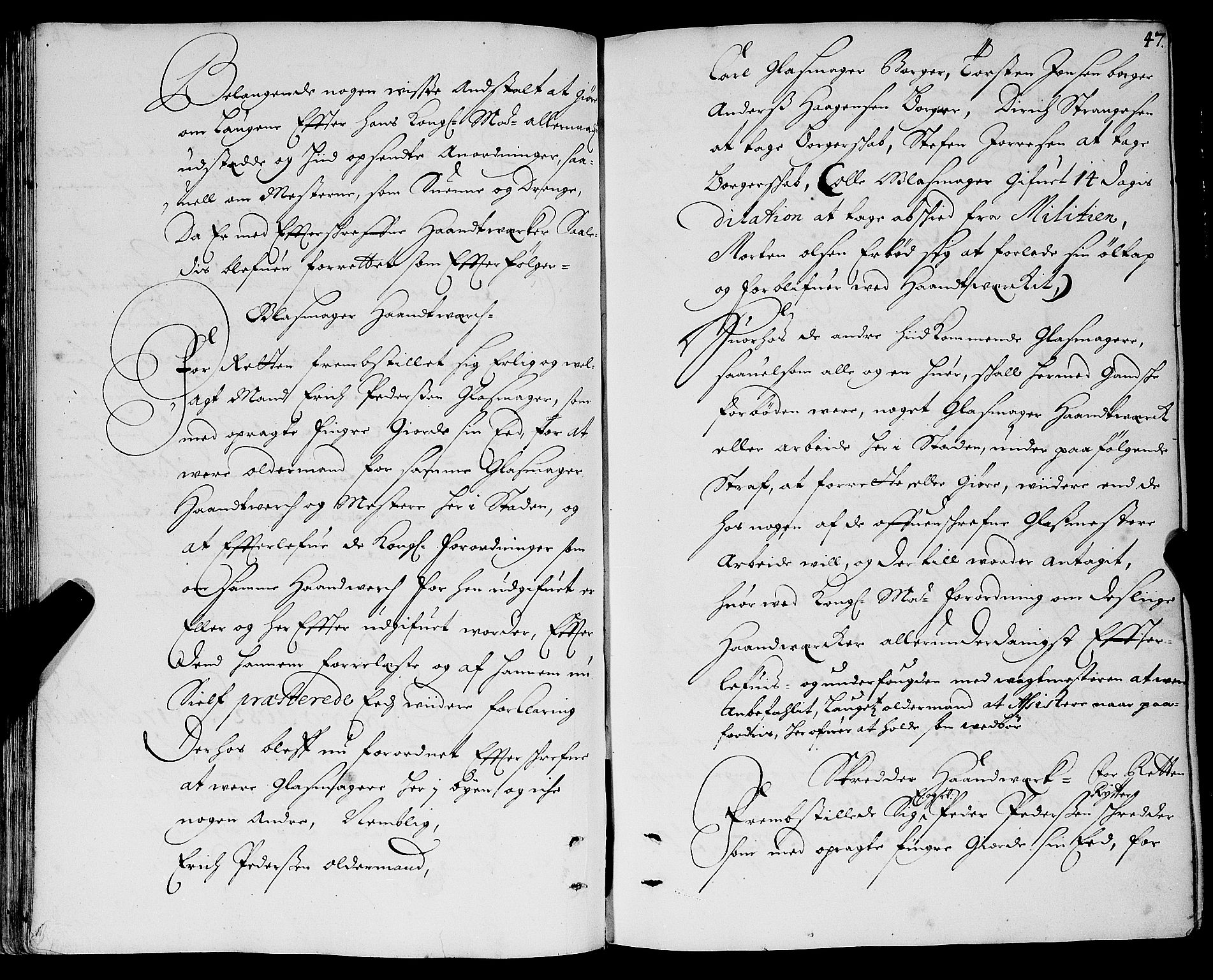 Trondheim magistrat, SAT/A-4372/A/Aa/L0002: Rådstueprotokoller, 1682-1683, s. 47