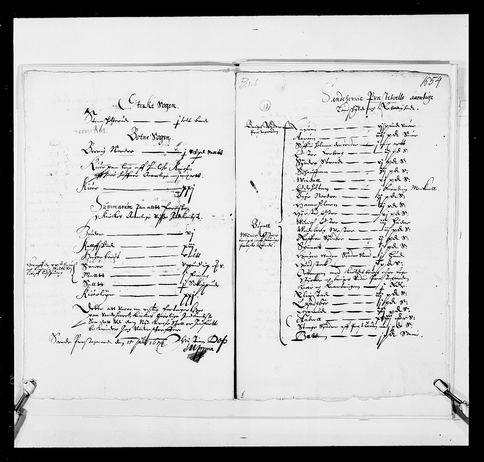 Stattholderembetet 1572-1771, AV/RA-EA-2870/Ek/L0030/0001: Jordebøker 1633-1658: / Kirke- og prestebolsgods i Akershus len, 1654, s. 315