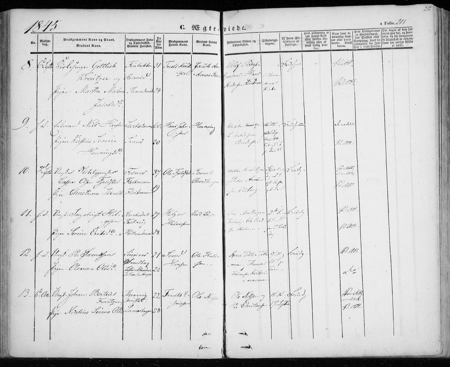 Lenvik sokneprestembete, AV/SATØ-S-1310/H/Ha/Haa/L0006kirke: Ministerialbok nr. 6, 1845-1854, s. 212