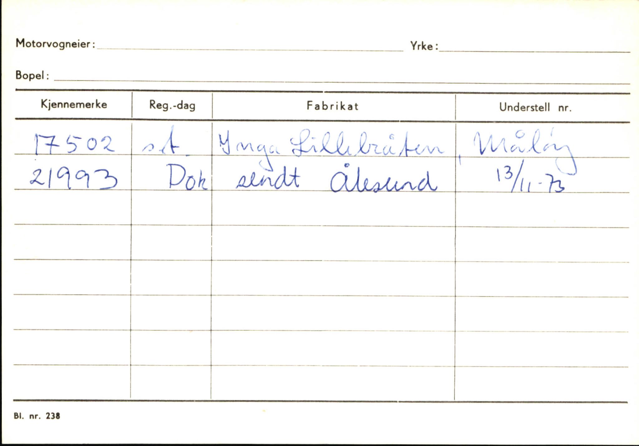 Statens vegvesen, Sogn og Fjordane vegkontor, AV/SAB-A-5301/4/F/L0145: Registerkort Vågsøy S-Å. Årdal I-P, 1945-1975, s. 835